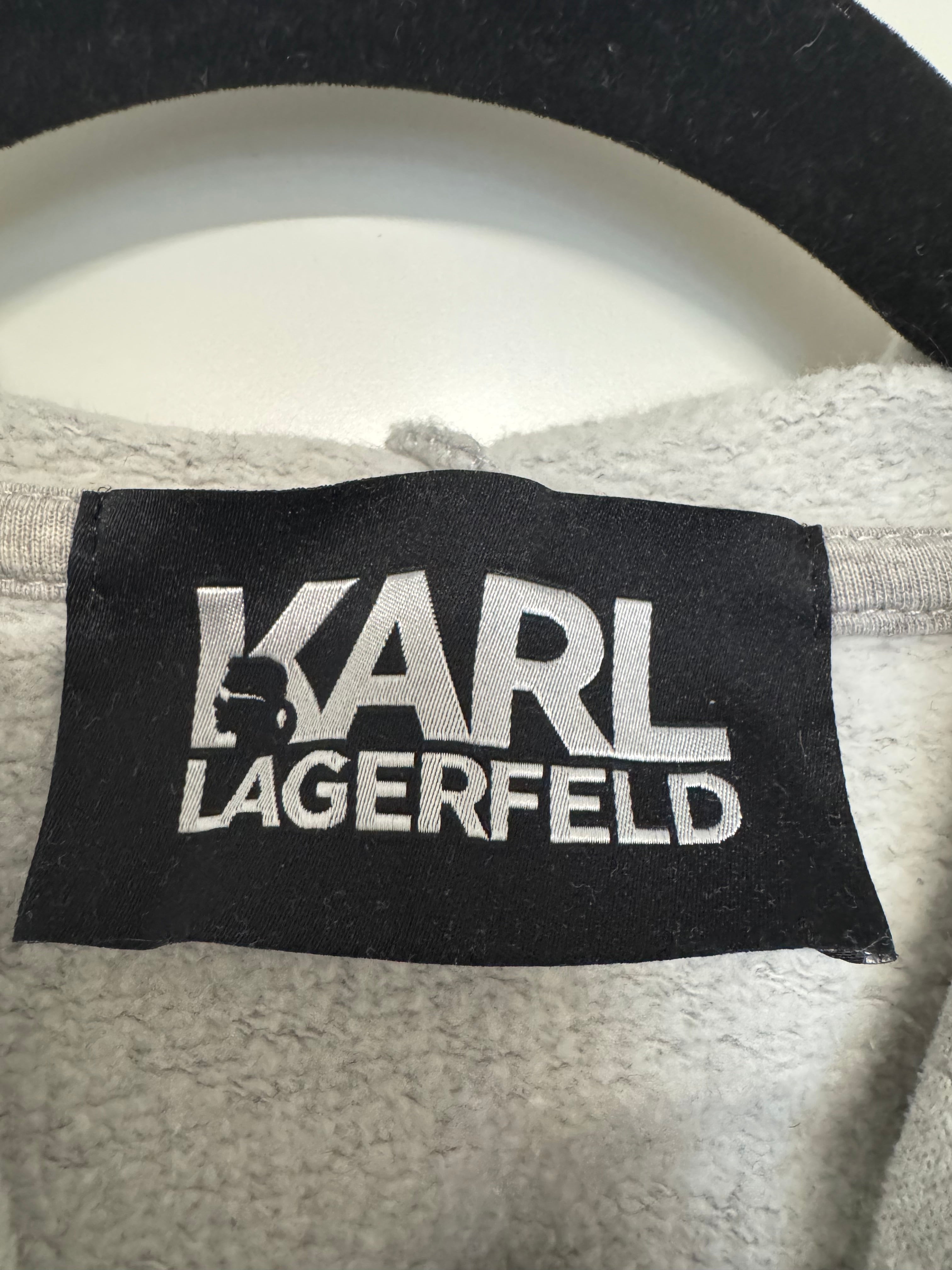 Karl Lagerfeld IKON Hoodie Grau Größe S Guter Zustand