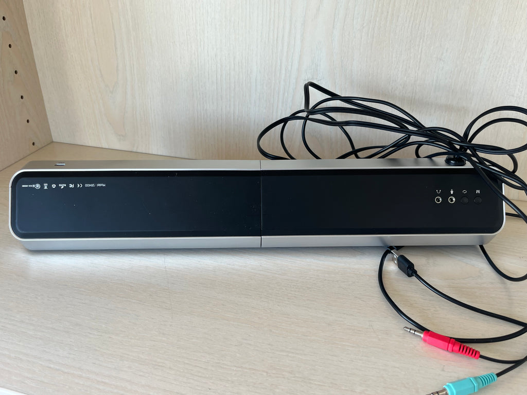 ELEGIANT SR400 2-in-1 Bluetooth Sound Bar/PC Speakers, Compact, Black/Silver, VG