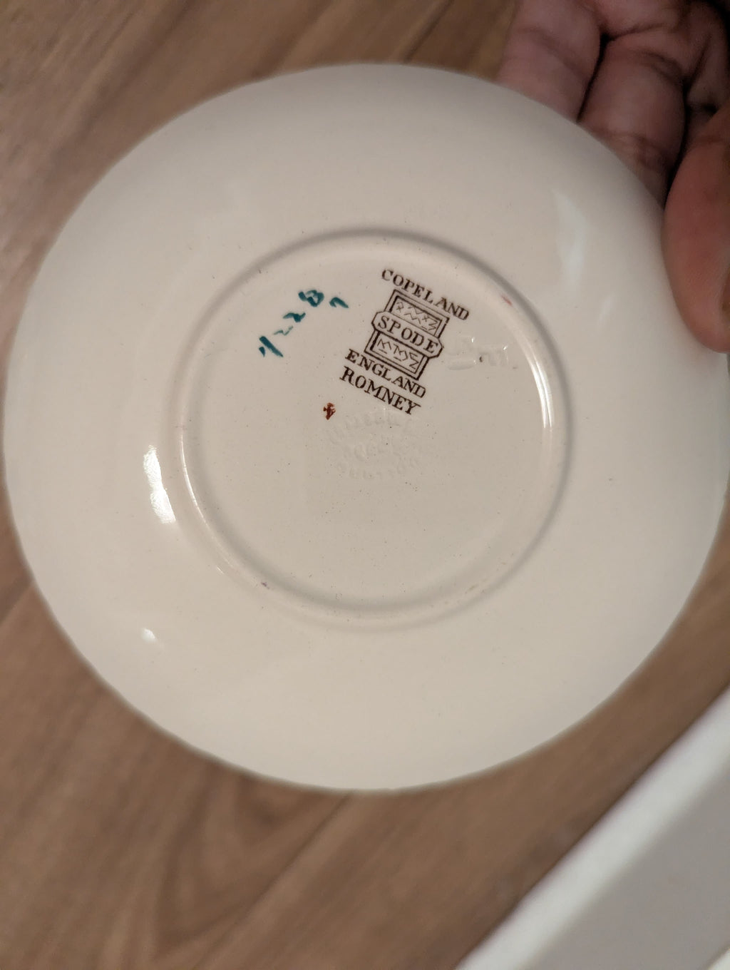 Copeland Spode „Romney“ Mokkatasse & Untertasse | Vintage England | Floral | Gut