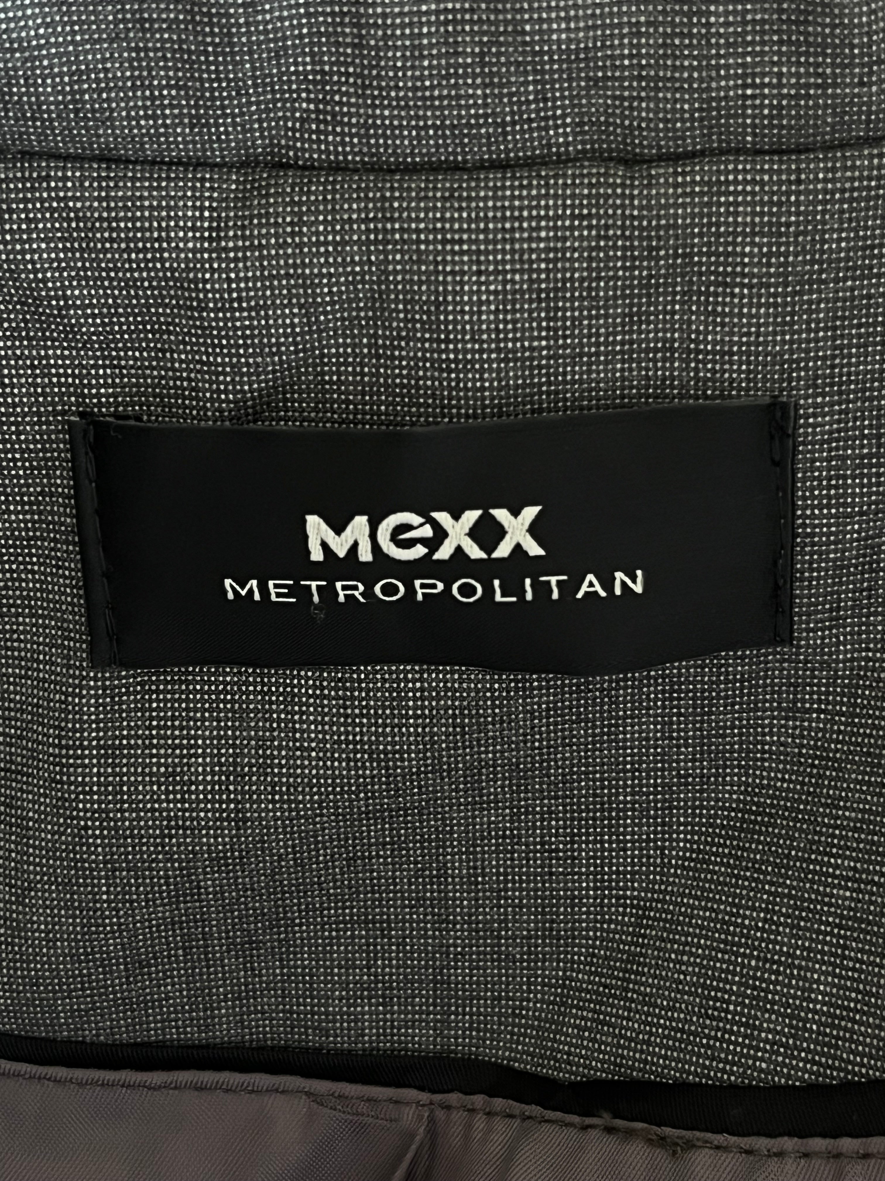 Mexx Metropolitan Women’s Blazer | Size M | Grey | Wool Blend | Very Good