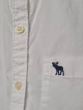 Abercrombie & Fitch Damen Oxford Hemd Weiß XS, Guter Zustand