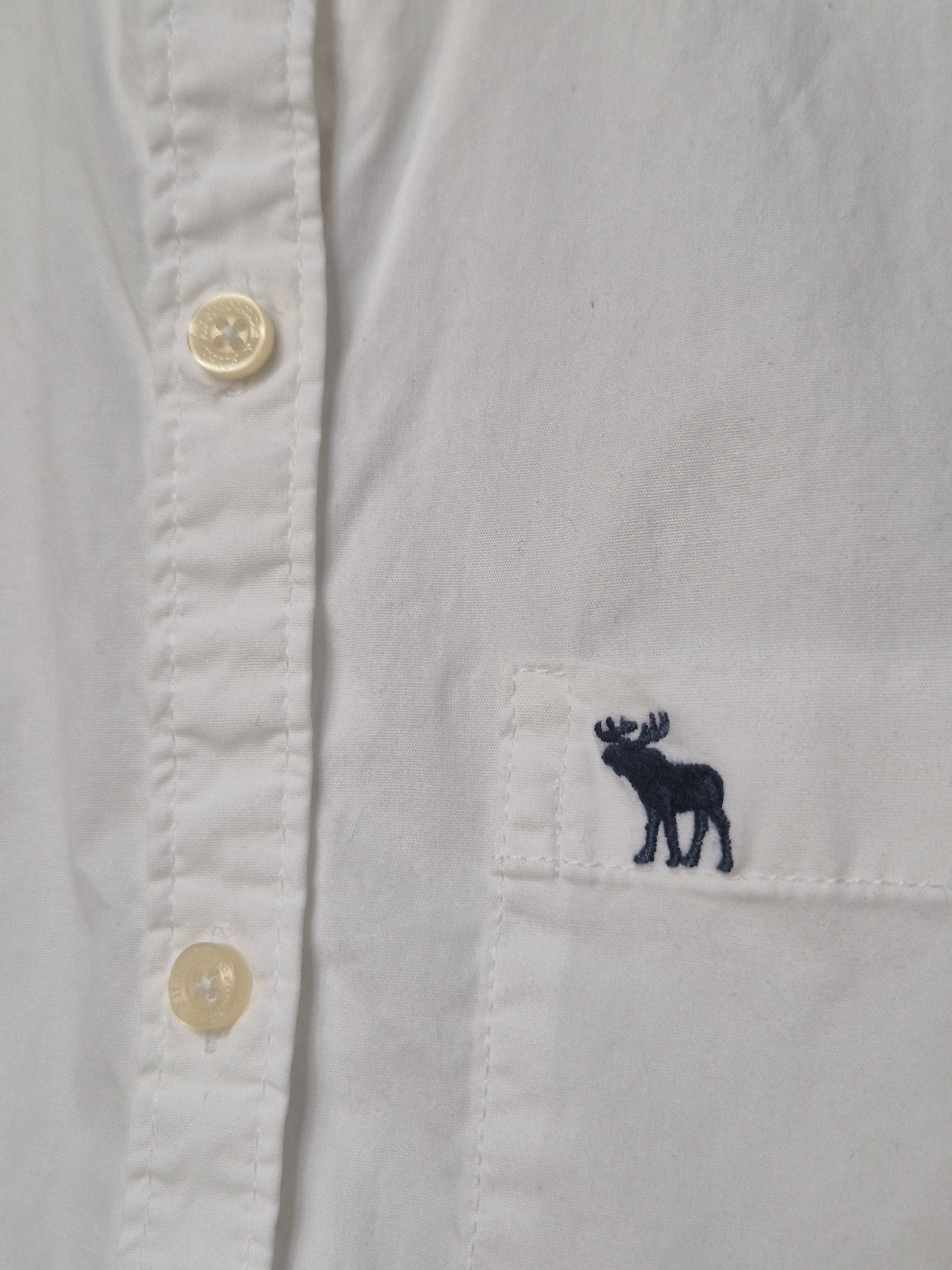 Abercrombie & Fitch Damen Oxford Hemd Weiß XS, Guter Zustand