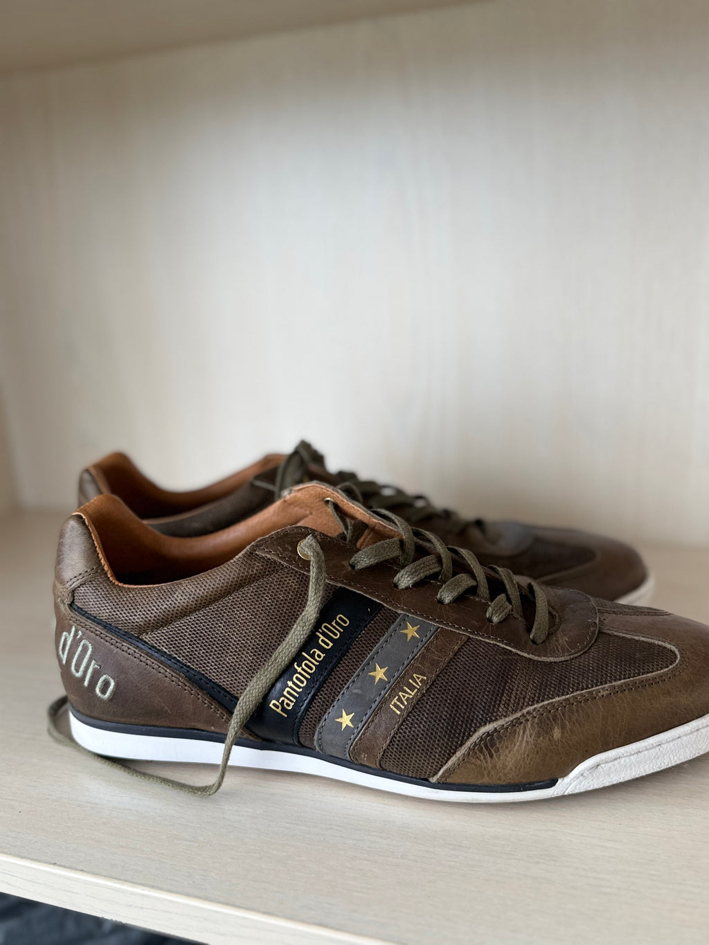 Pantofola d’Oro Imola Sneakers – Brown, EU 44, Very Good Condition