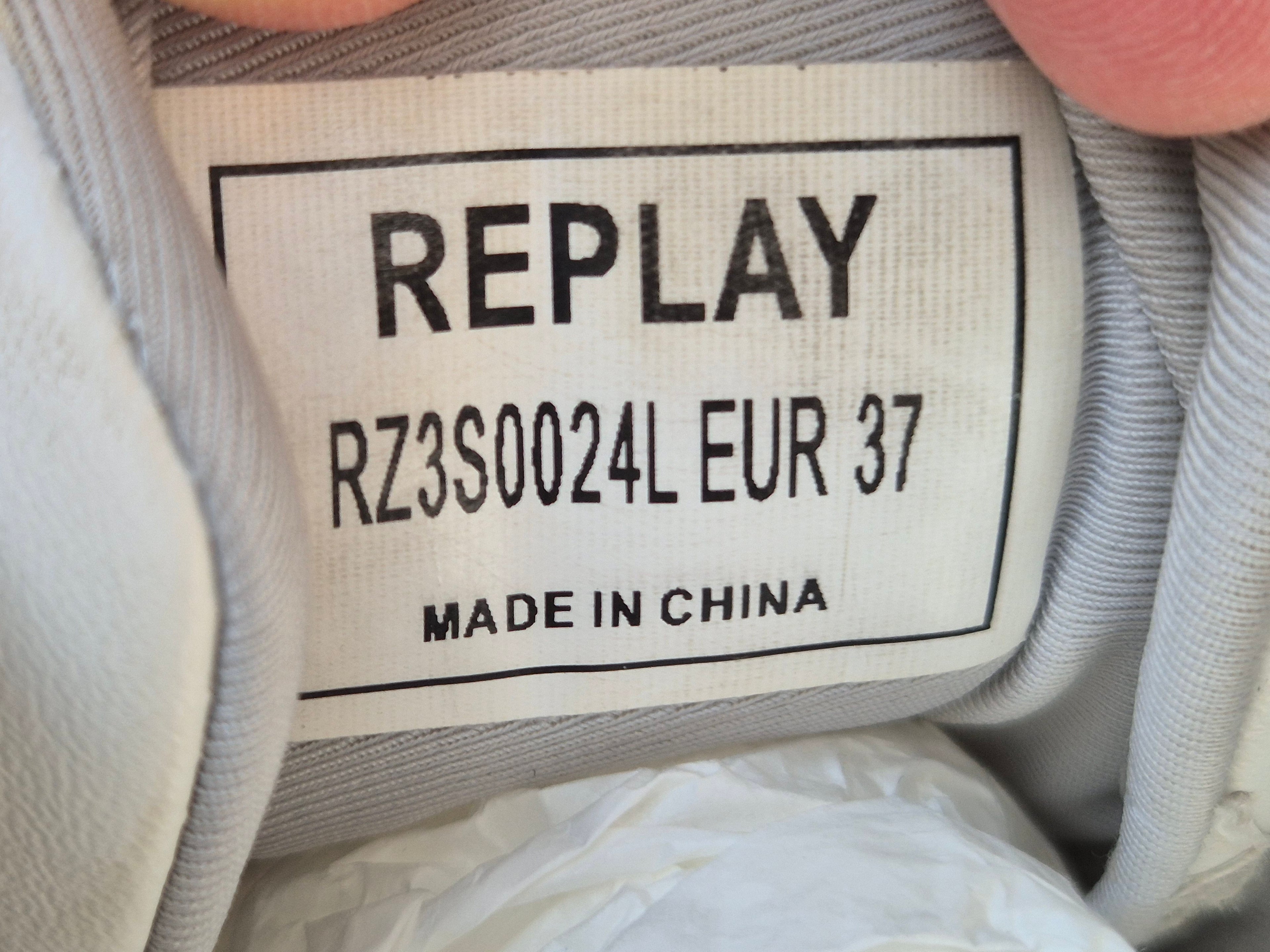 Weiße Replay Damen Sneaker RZ3S0024L, Gr. 37 – guter gebrauchter Zustand