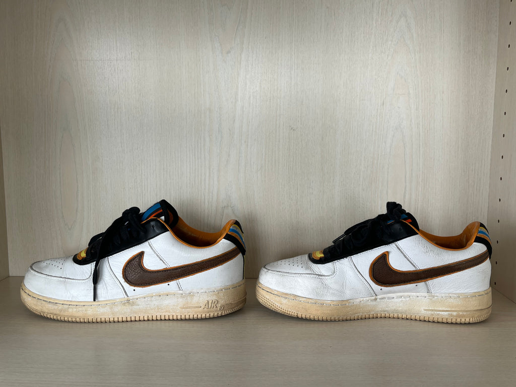 Nike Air Force 1 Low x Riccardo Tisci Weiß/Schwarz/Braun EU 45 Gebraucht