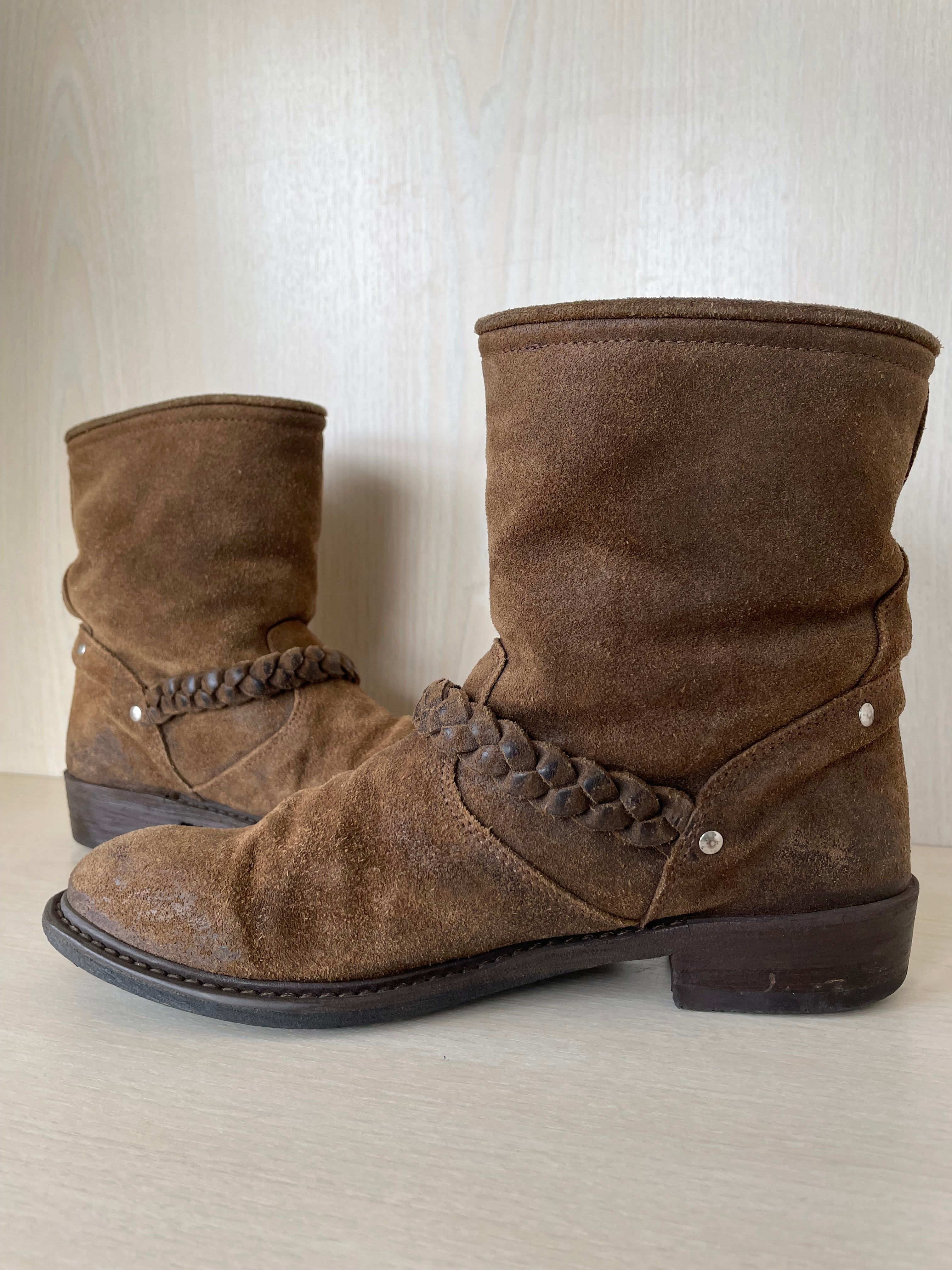 Golden Goose Biker-S Boots | EU 38 | Braun Wildleder | Exzellent