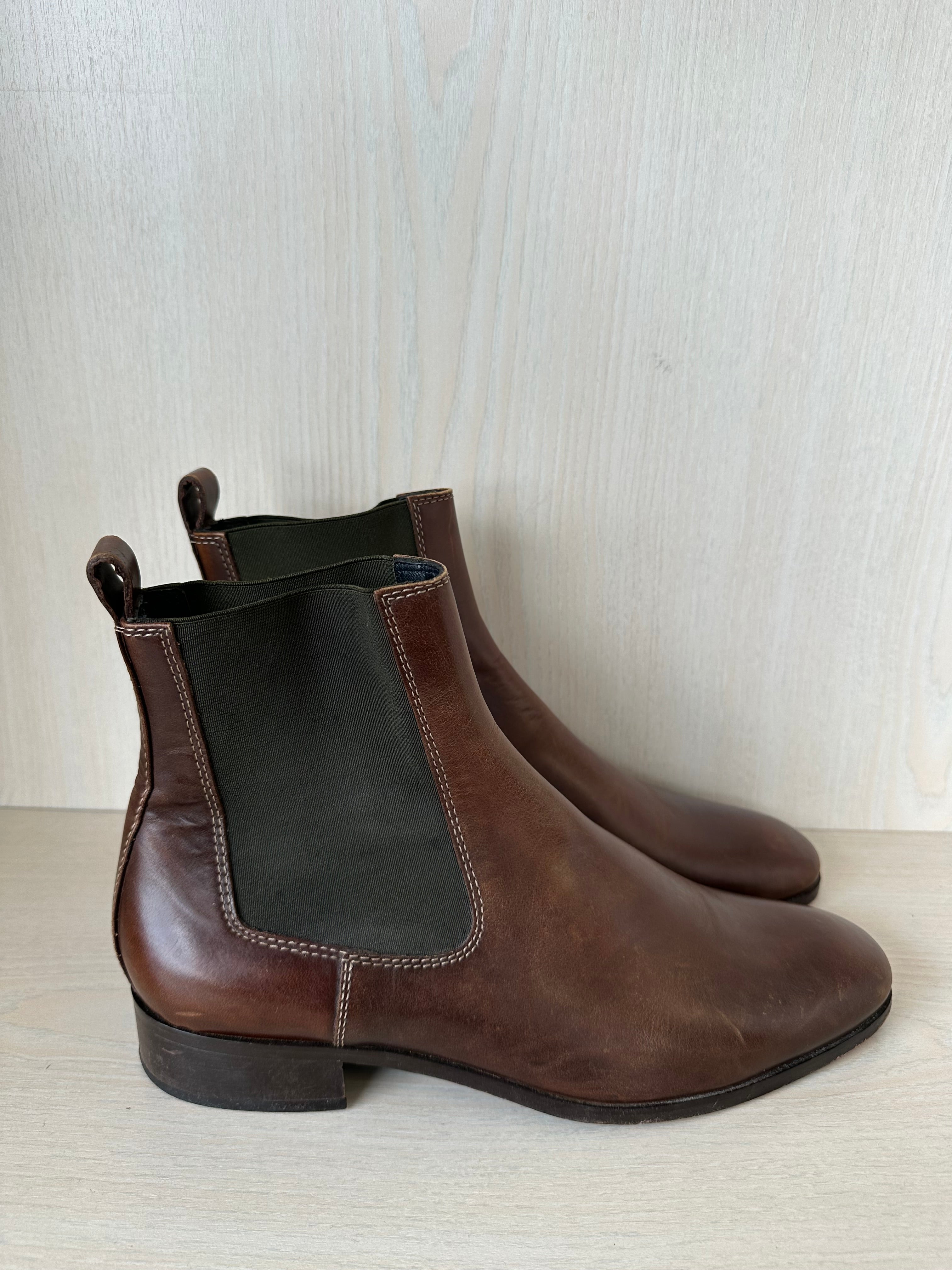 Tommy Hilfiger Comfort Tambo Chelsea Boots EU 42 Tan Leder, guter Zustand