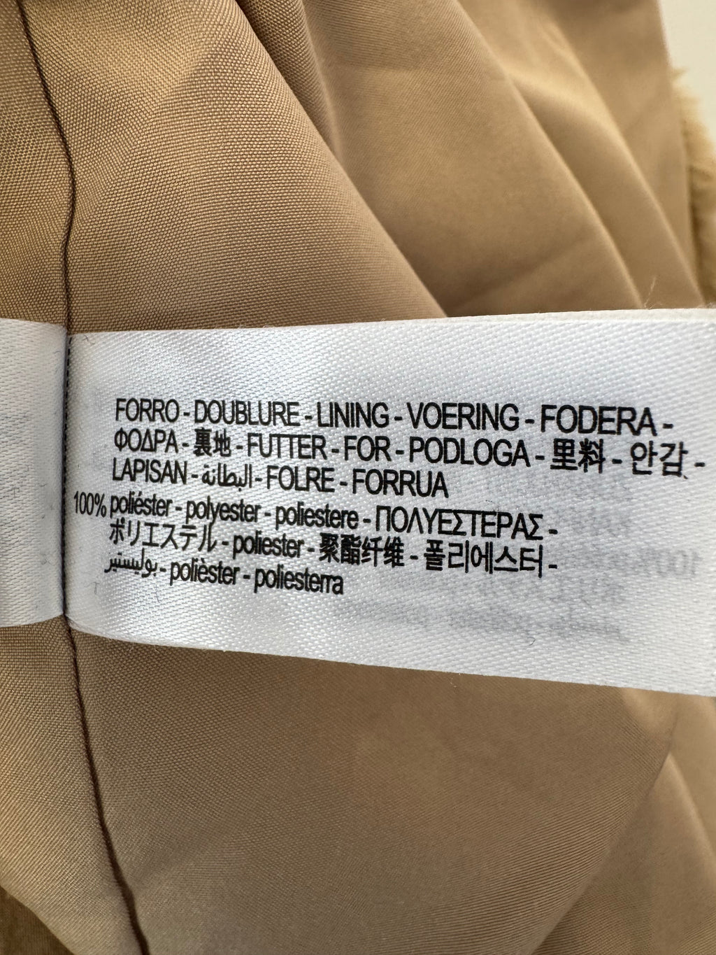 Zara Teddy Coat – Faux Fur, Beige, Size M, Very Good Condition