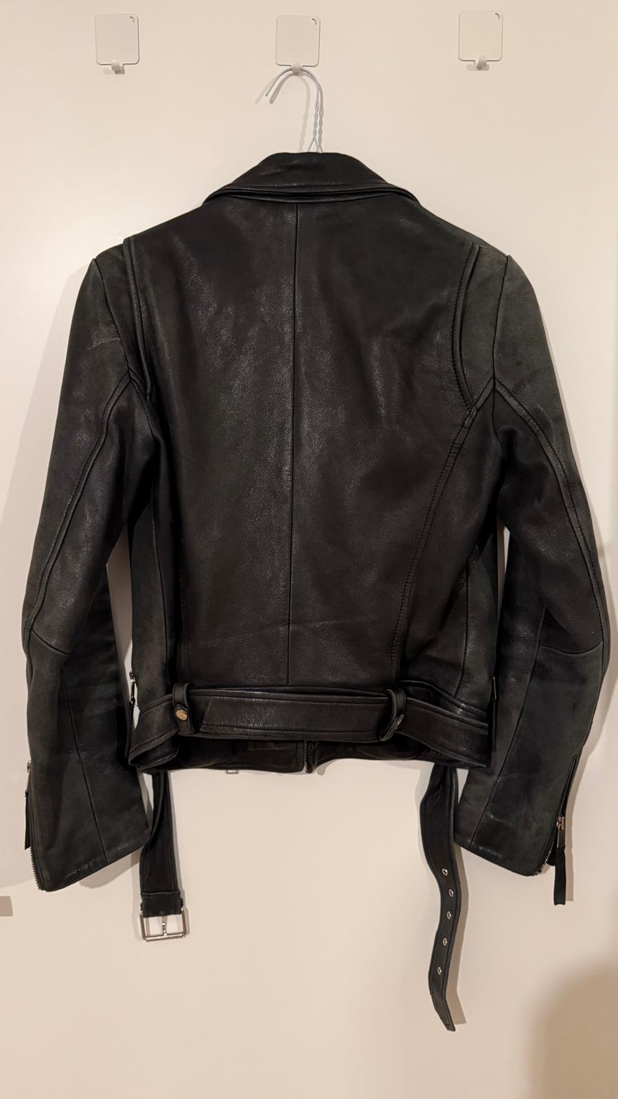 Zara Trafaluc Leder Bikerjacke M Schwarz Damen, guter Zustand