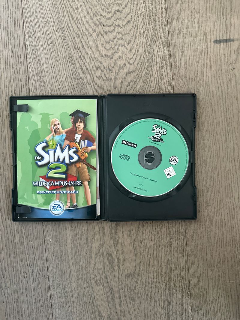 Die Sims 2 – Wilde Campus-Jahre (Deutsch) PC Erweiterung – komplett, guter Zustand