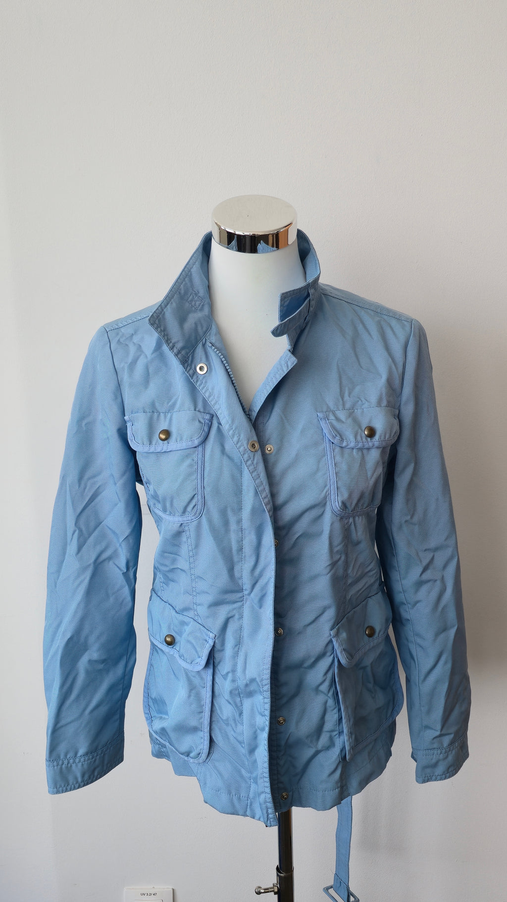 Marella light blue nylon utility jacket, size D 36 / UK 10, very good condition