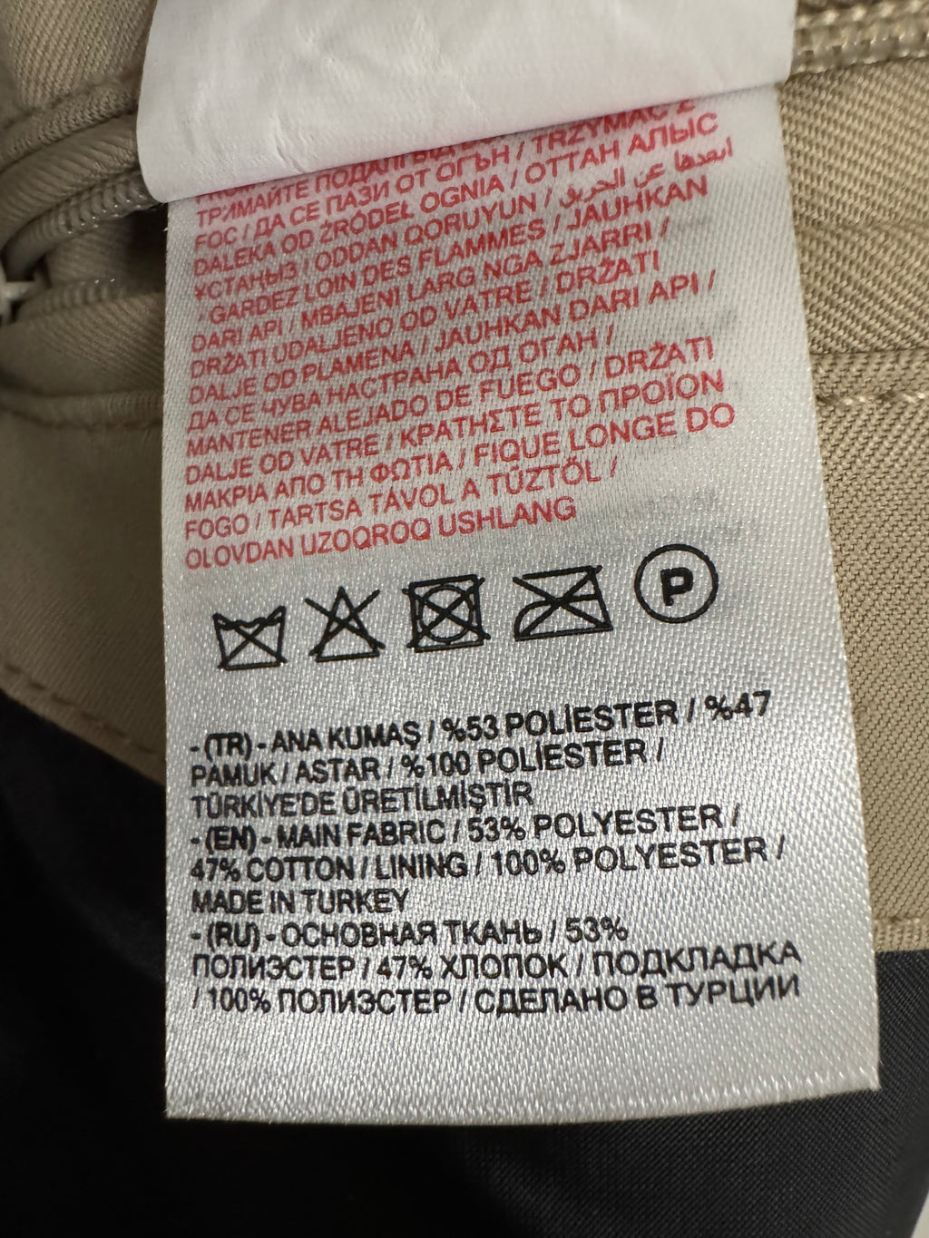 LCW Vision Men’s Car Coat 2XL Beige, Good Condition, Long Length