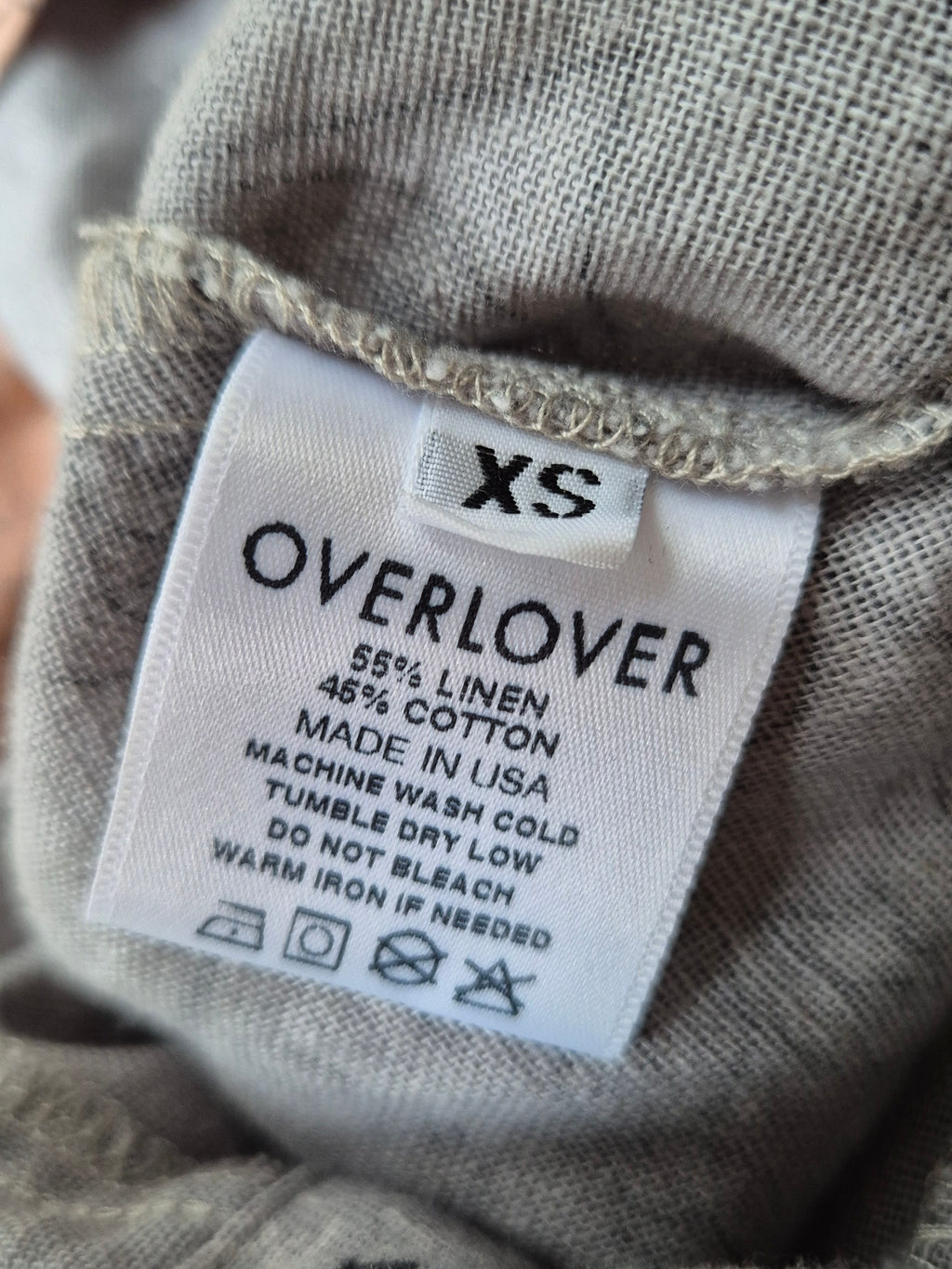 Overlover “Lolina” Jumpsuit Bandana Stone Pink/Gray XS, Like New, NWT