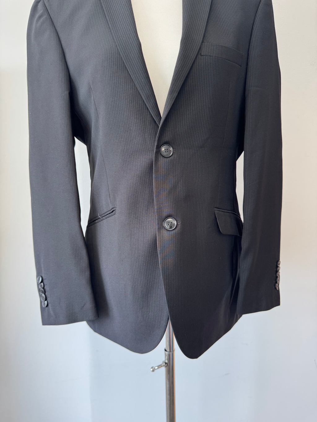 Angelo Litrico Collection Z1 Blazer, schwarz, Nadelstreifen, Gr. M, wie neu
