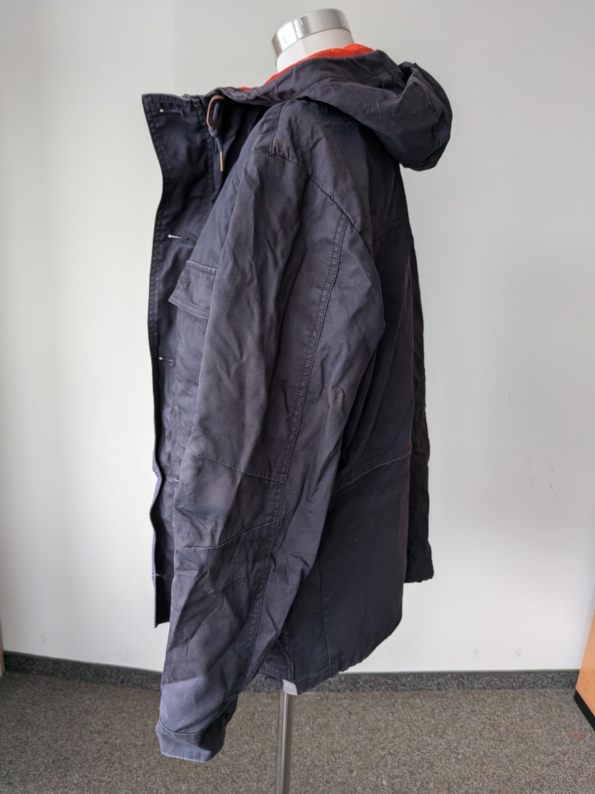 Matinique Herren Parka – Baumwollmix, Navy, Größe M, Guter Zustand