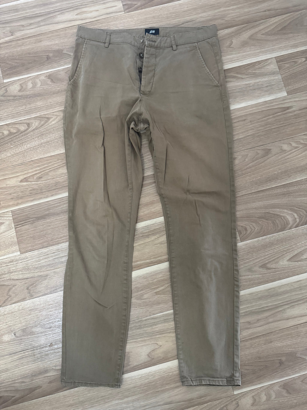 H&M Men’s Chinos – Palomino Brown, Size 48 (W33/L32), Good Condition