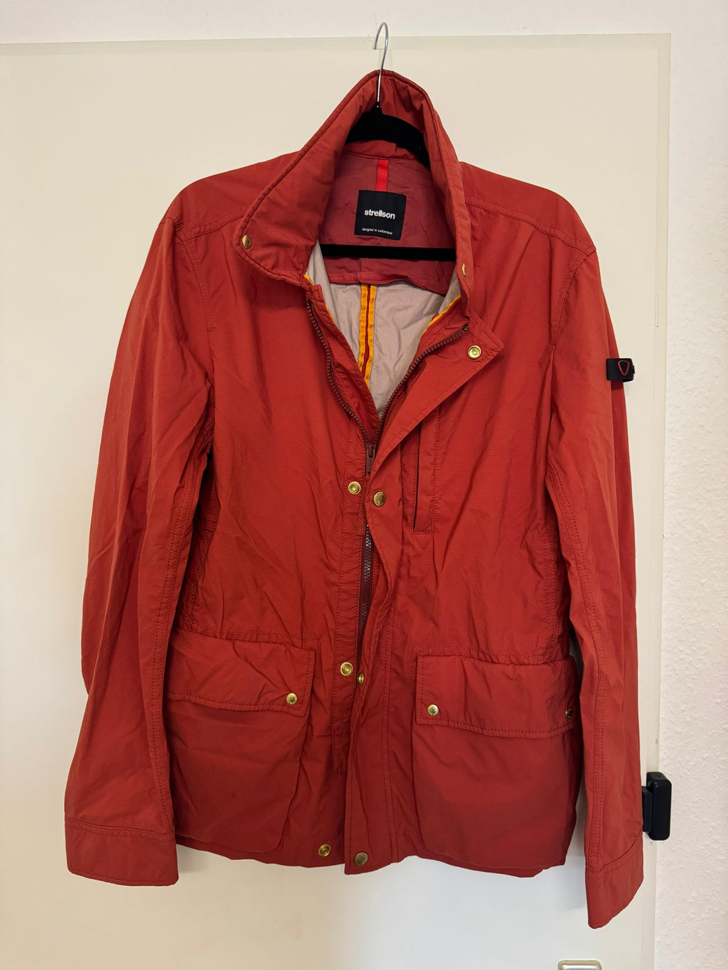 Strellson Men’s Field Jacket – Vibrant Red, Size Not Specified, Good Condition