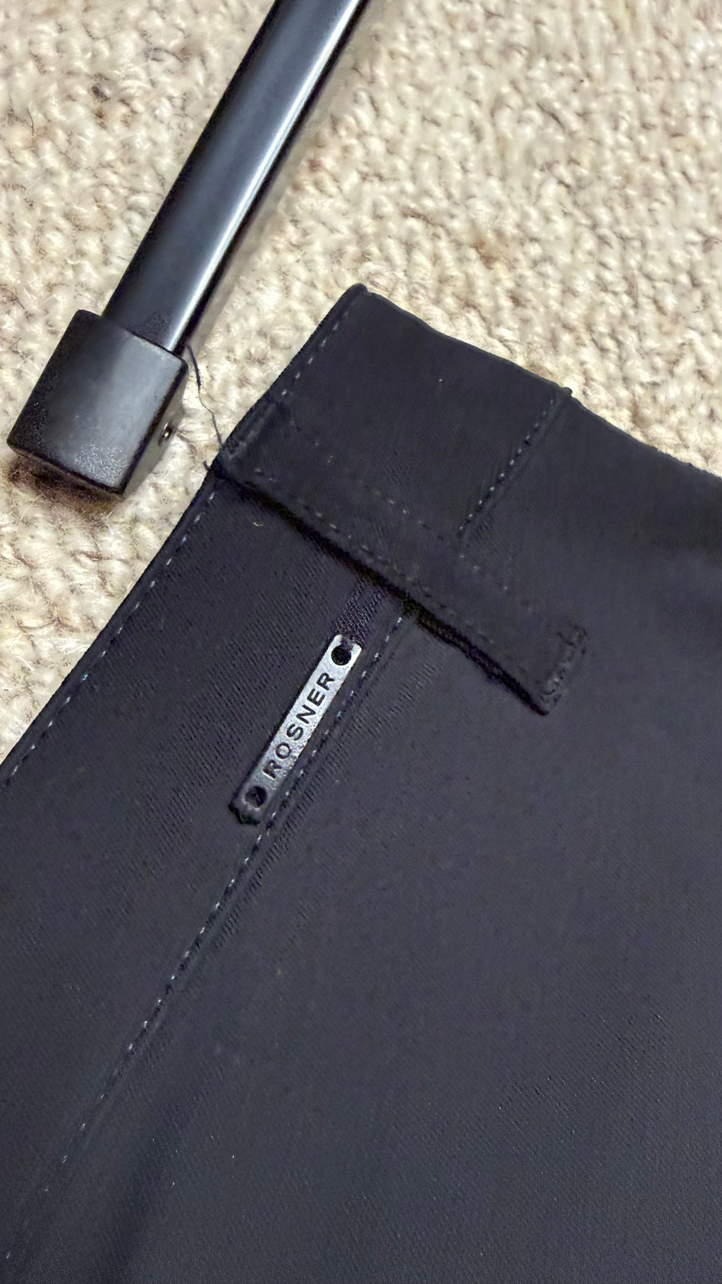 Rosner Alisa Trousers D 42 Black Glitter Side Stripe Very Good