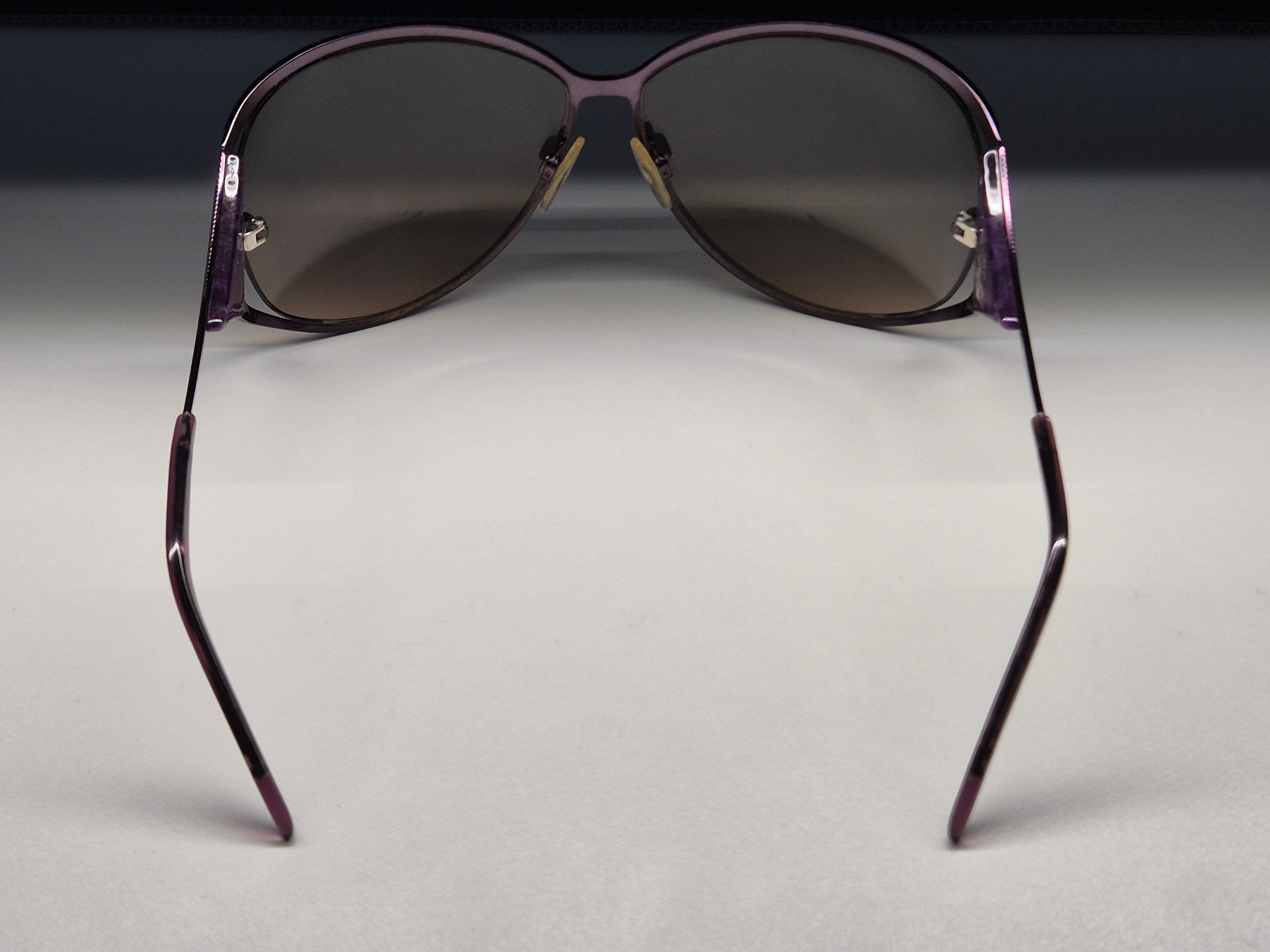 Roberto Cavalli Damen Sonnenbrille – Lila, Snake Design, mit Etui (beschädigt)