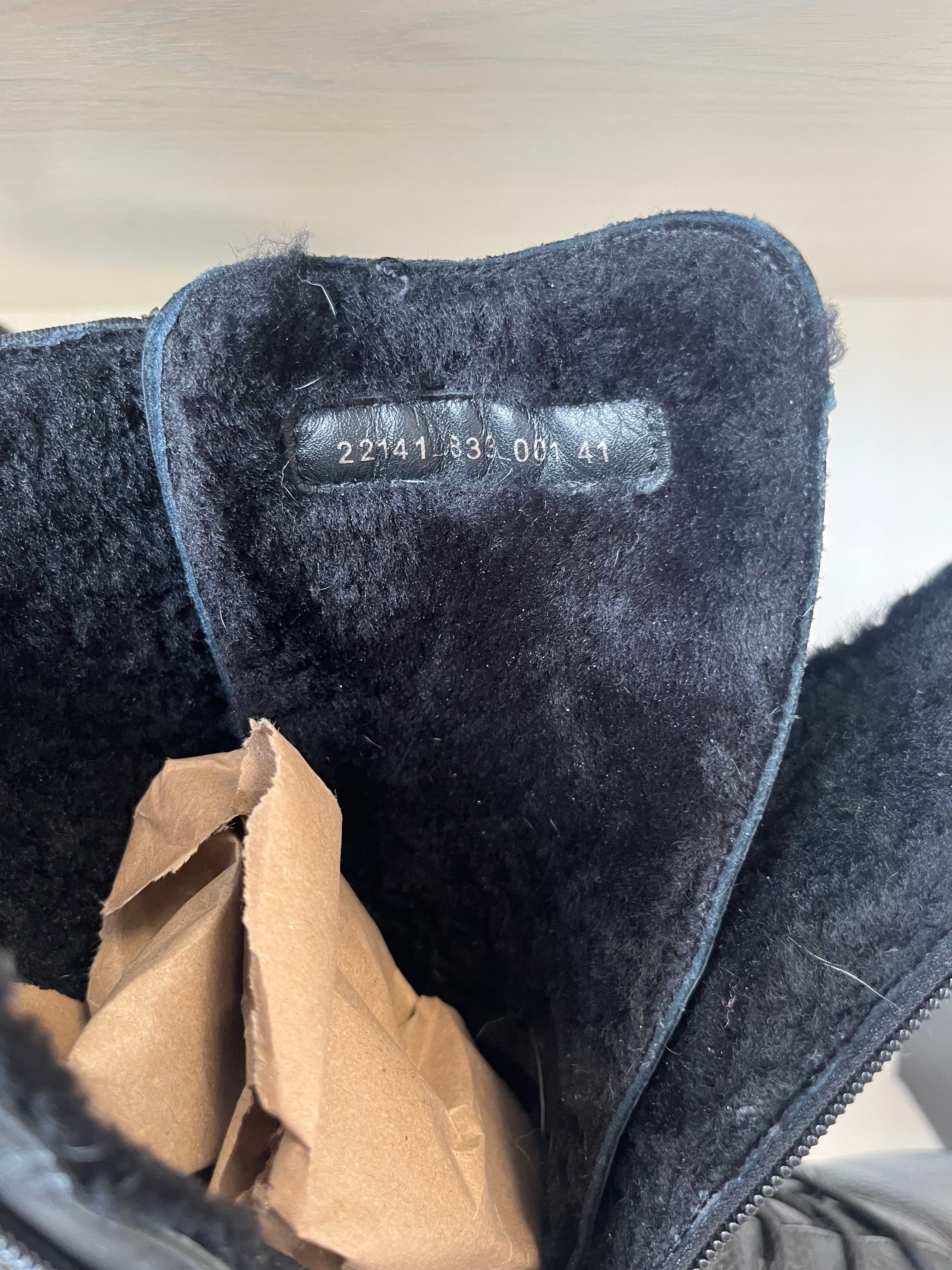 Bogner BANFF 4A shearling leather boots, EU 41, black, good condition