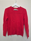 Burberry Page 1 Wool-Cashmere Sweater Red Medium Very Good