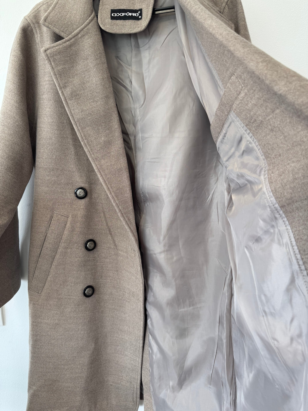 OXFORD Wollmix-Mantel taupe Gr. M – wie neu
