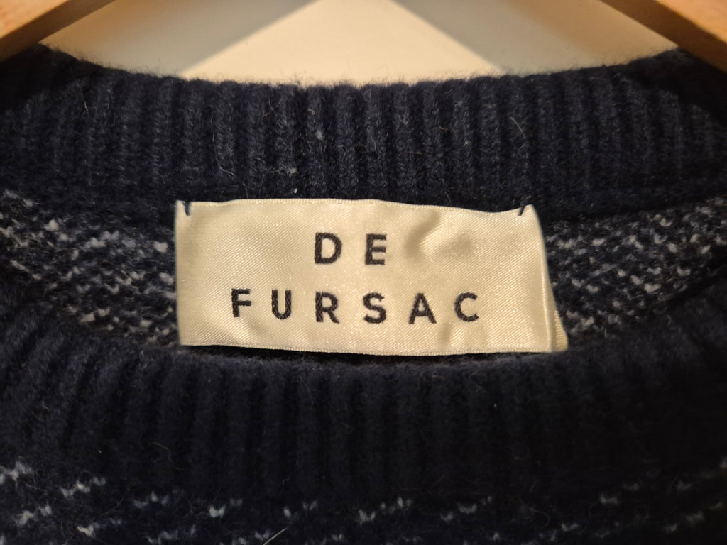 Fursac Wollpullover 100% Wolle | Dunkelblau | Modell A2TOOL-TA06-30 | Gut