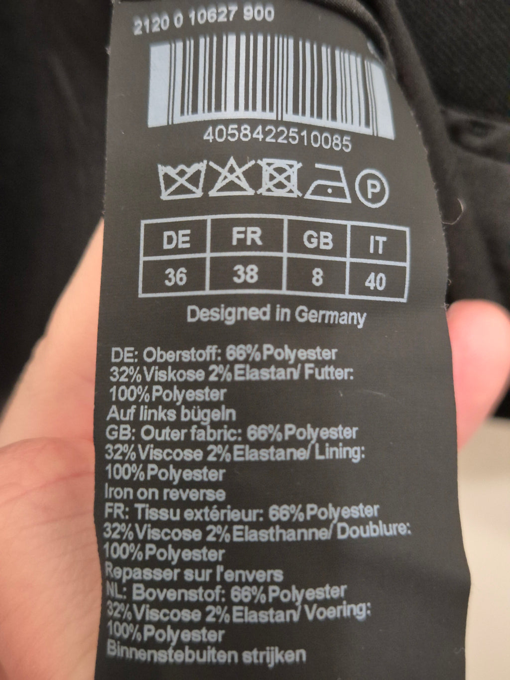 Hallhuber Blazer – Schwarz, Gr. 36, guter Zustand