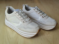 Stradivarius Chunky Sneakers – Weiß, Schlangen-Print, EU 39, Sehr Gut