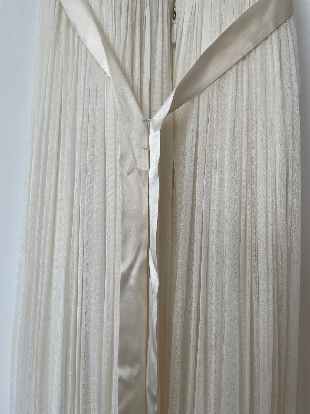 Catherine Deane Fantasia Cream Lace Chiffon Wedding Dress EU36, Very Good