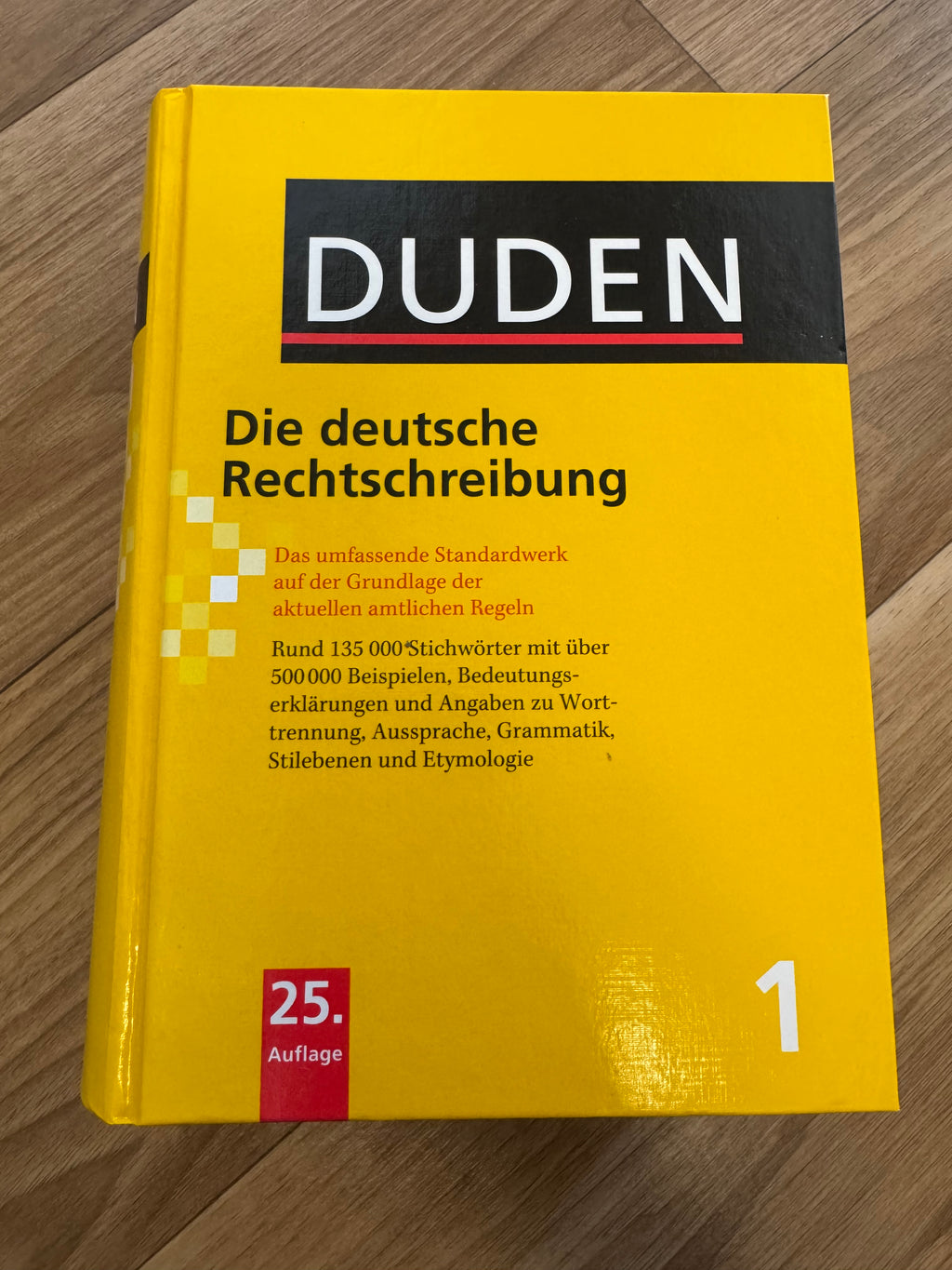 Duden German Spelling Dictionary, 25th Edition, Hardcover, Very Good