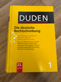 Duden German Spelling Dictionary, 25th Edition, Hardcover, Very Good