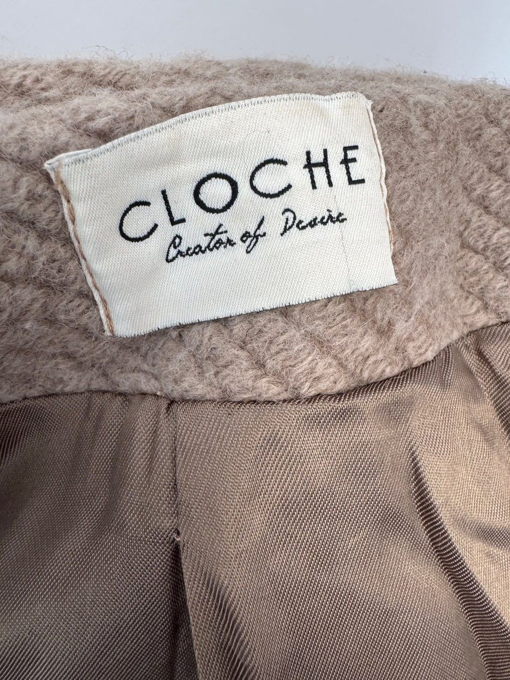 Cloche Paris Wollmix Mantel, beige, Gr. M, sehr guter Zustand