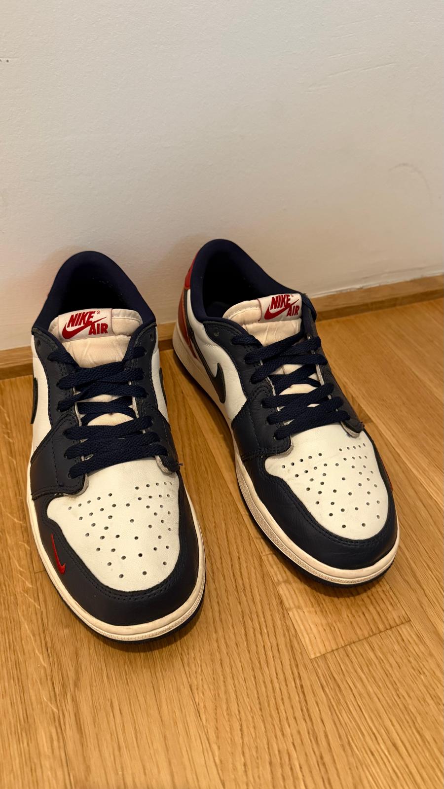 Air Jordan 1 Low OG Summit White/Gym Red/Midnight Navy | EU 42 | OVP | Top