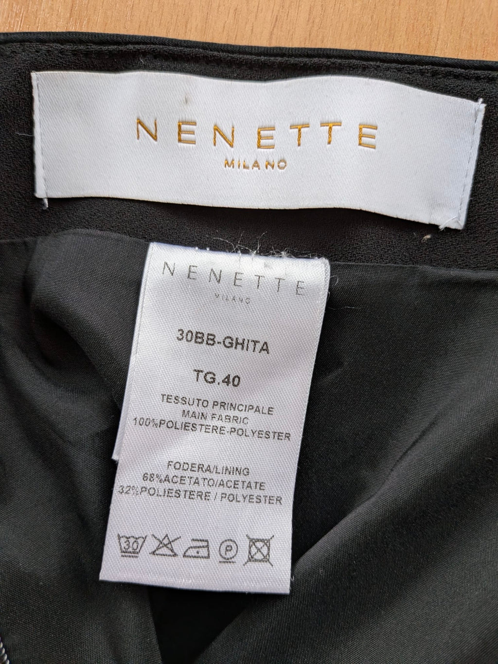 Nenette Milano Bleistiftrock 30BB-GHITA, Schwarz, IT 40 (EU 36), Sehr gut