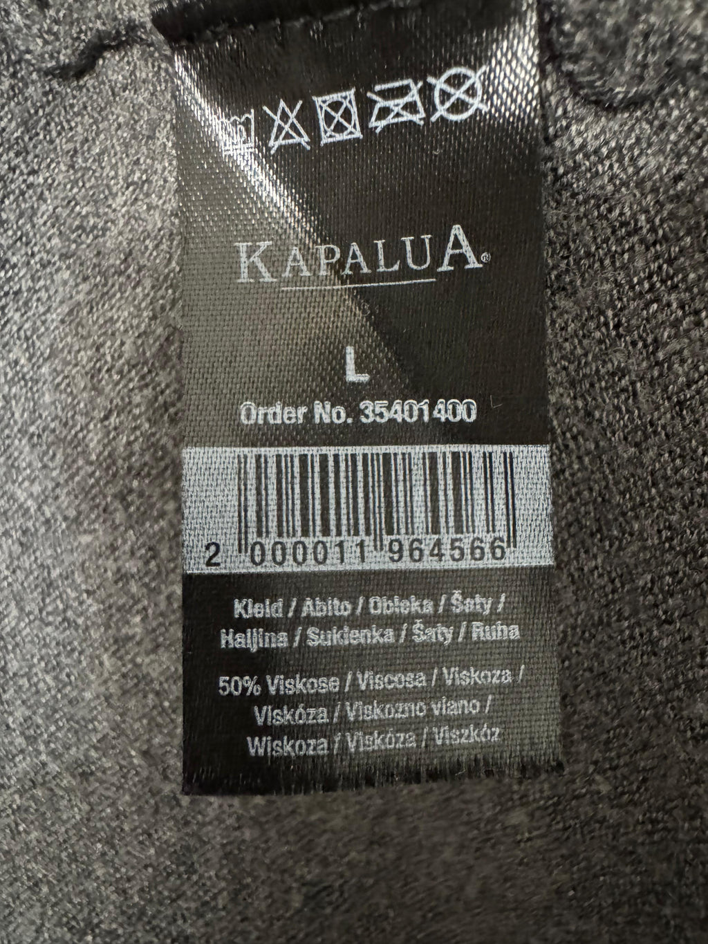 Kapalua Jersey Maxi Dress Dark Gray Size L – Very Good Condition