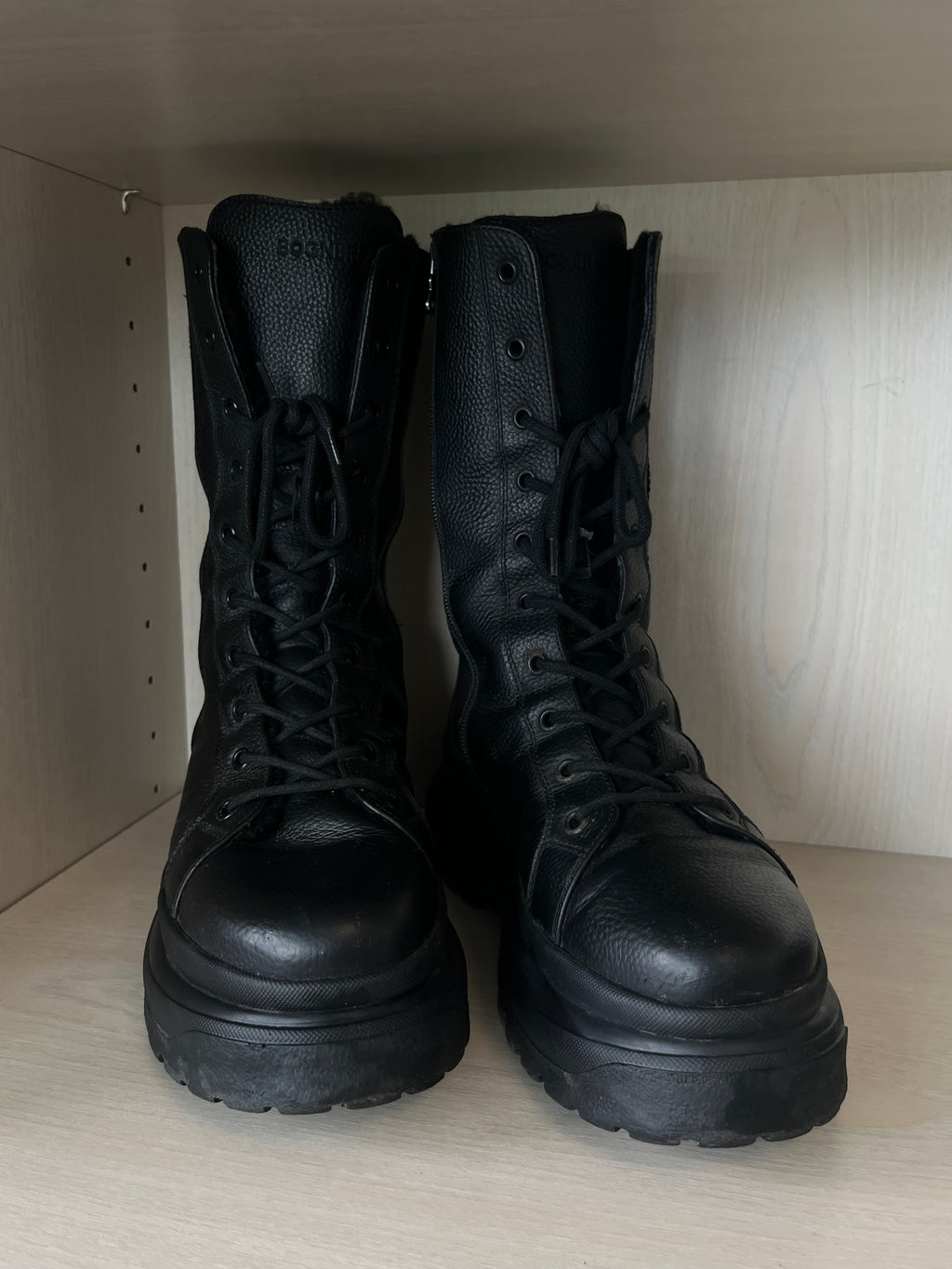 Bogner BANFF 4A shearling leather boots, EU 41, black, good condition