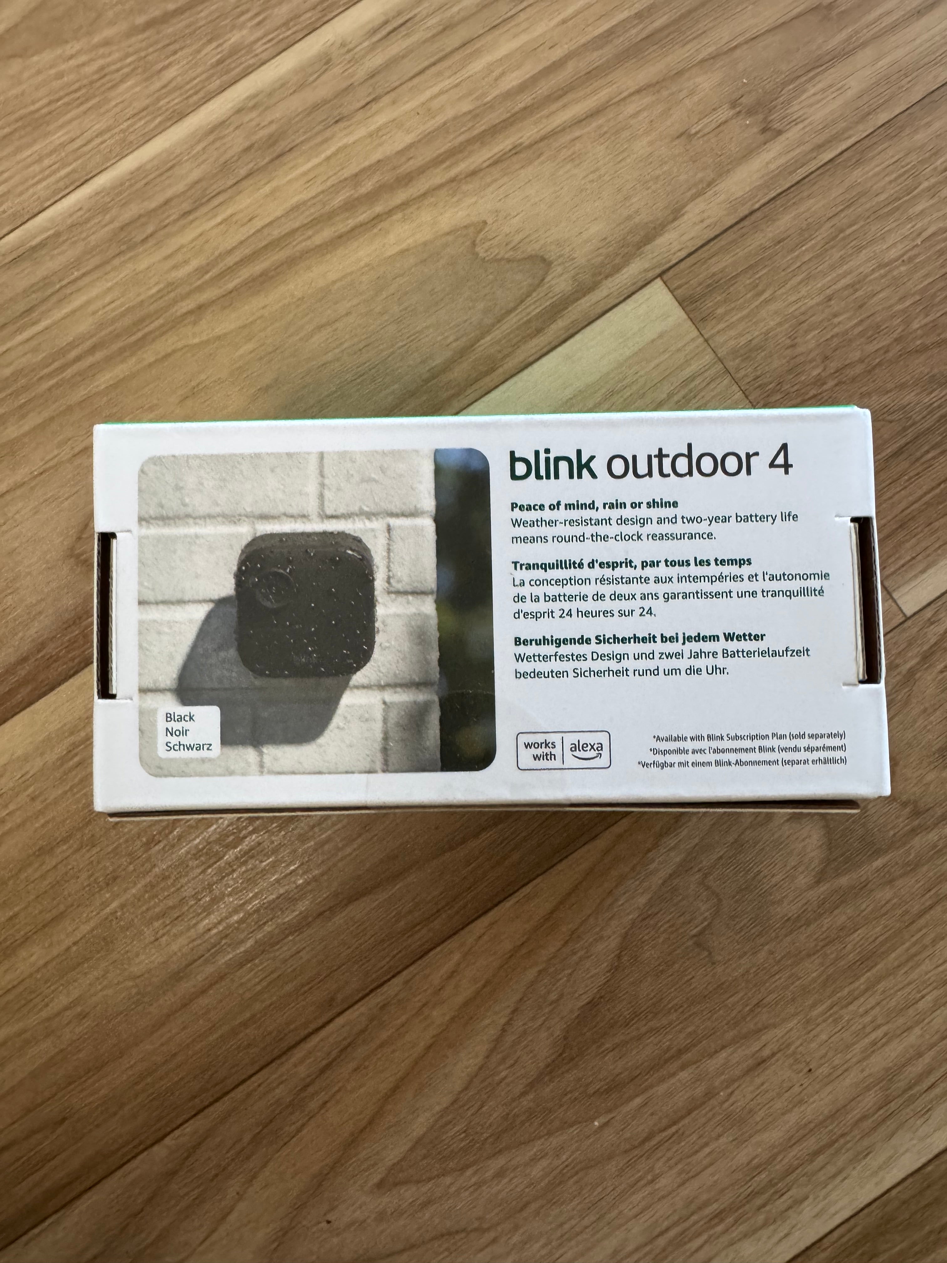 Blink Outdoor 4 (1-Kamera-System + Sync Modul 2) – Neu & OVP, Schwarz