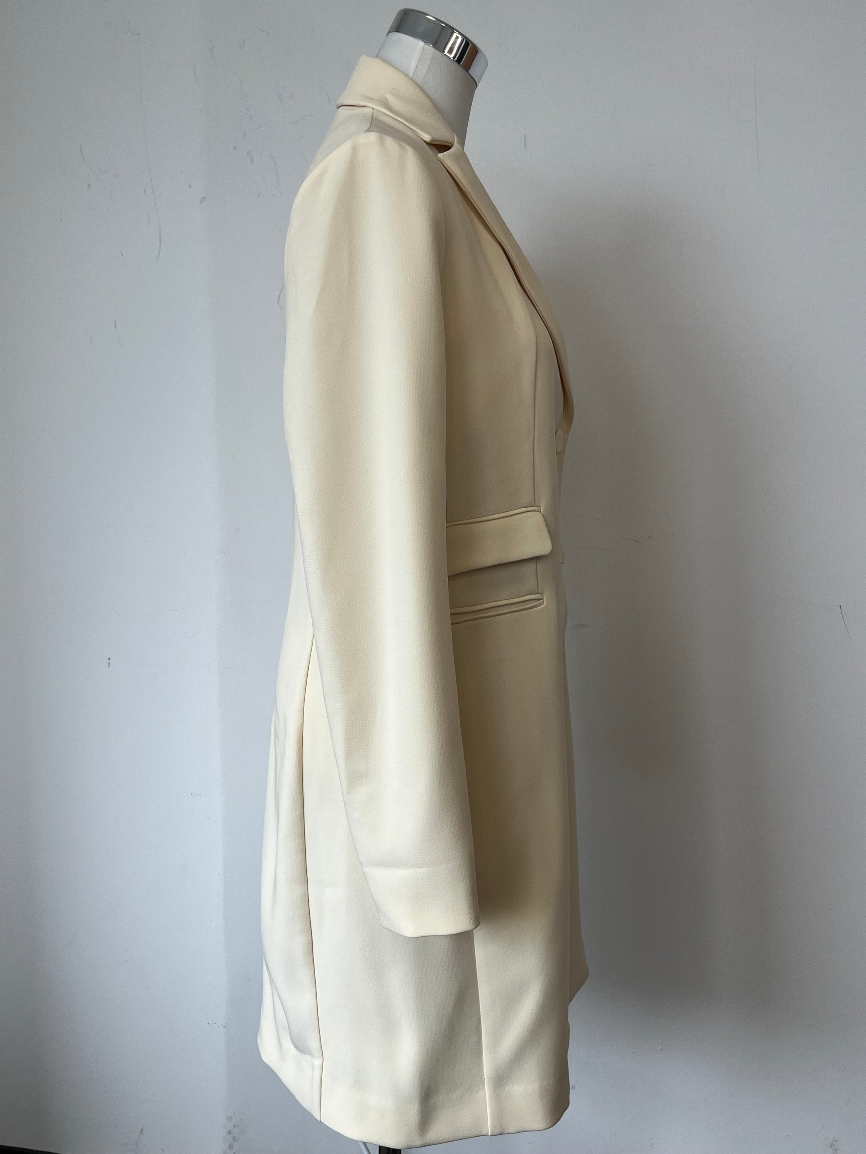 By Malene Birger Carlita Blazer Mantel Off-White Gr. 38 Neu mit Etikett