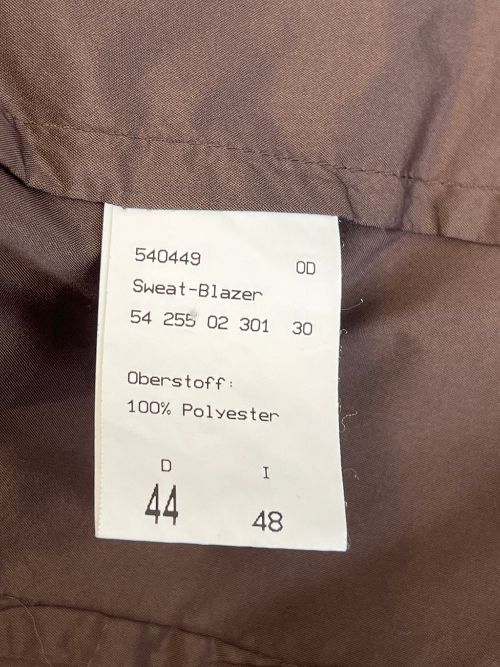 Airfield Damen Sweat-Blazer, Braun/Taupe, Gr. 44, guter Zustand