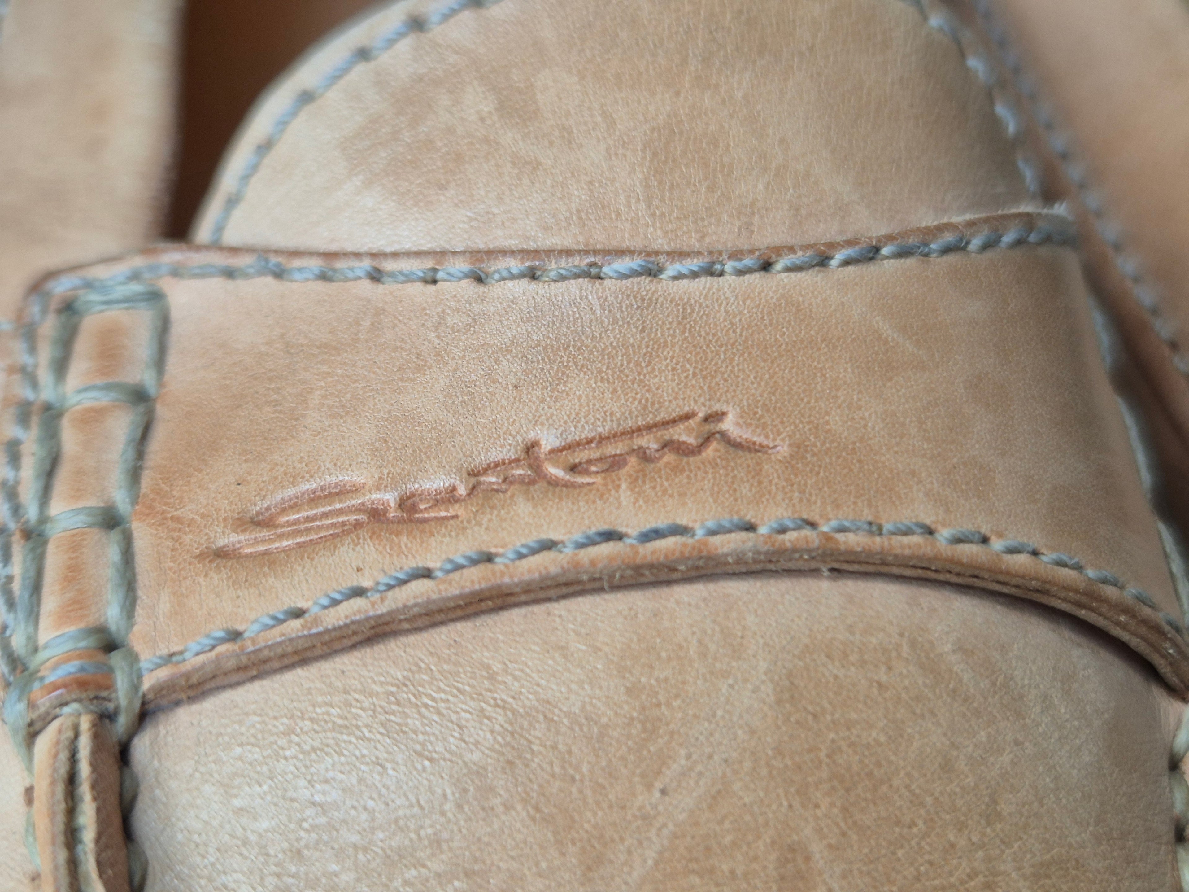Santoni Damen Loafer – Leder, Beige, Größe 37, Sehr guter Zustand