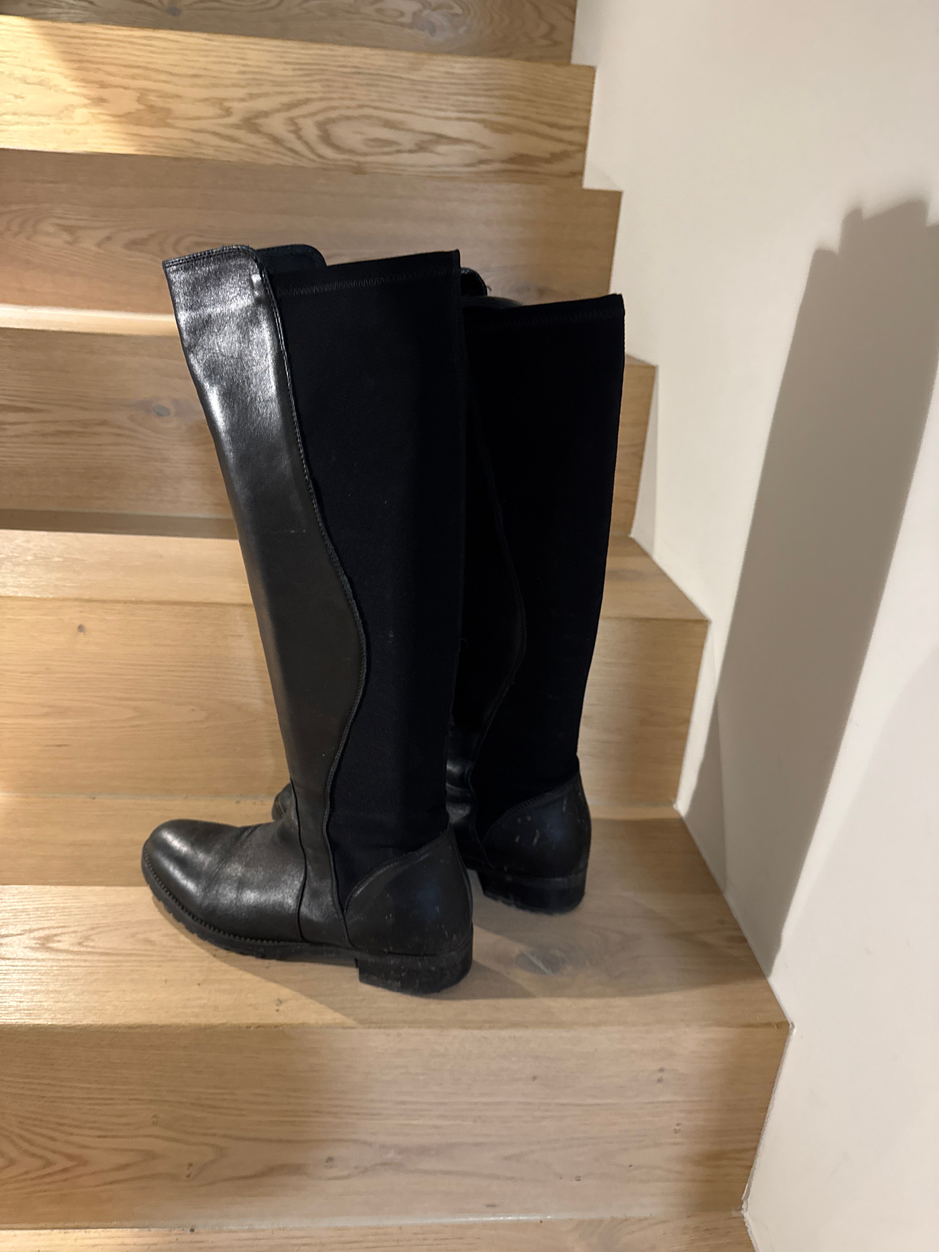 Vogel Black Leather Riding Boots – Size 39, FREEFLEX Sole, Good Condition