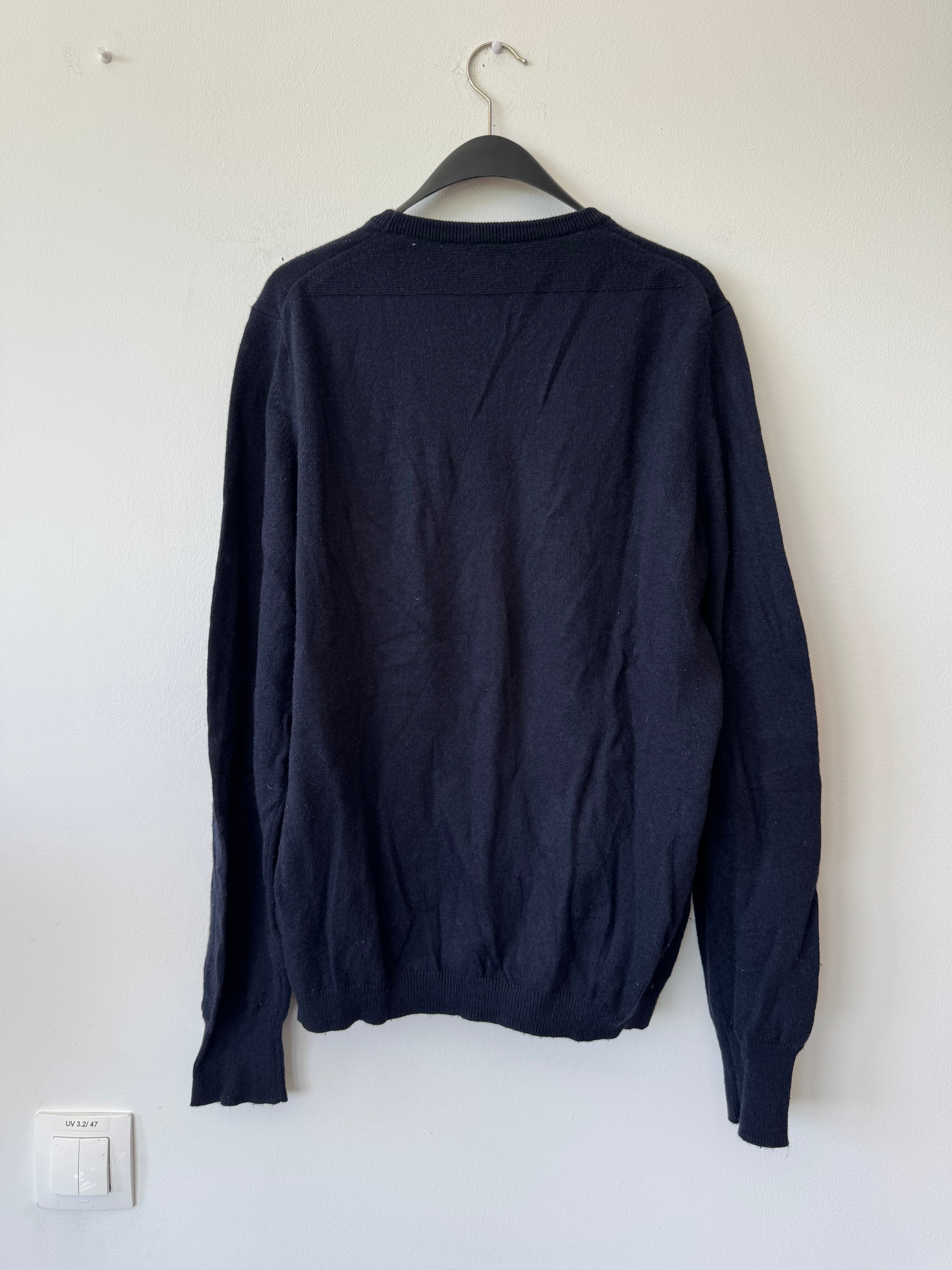 Closed navy fine-knit sweater, cashmere blend, size M, normal use