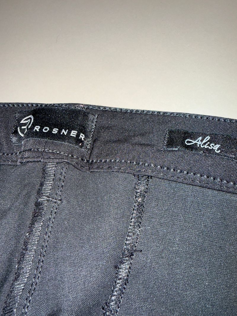Rosner Alisa Trousers D 42 Black Glitter Side Stripe Very Good