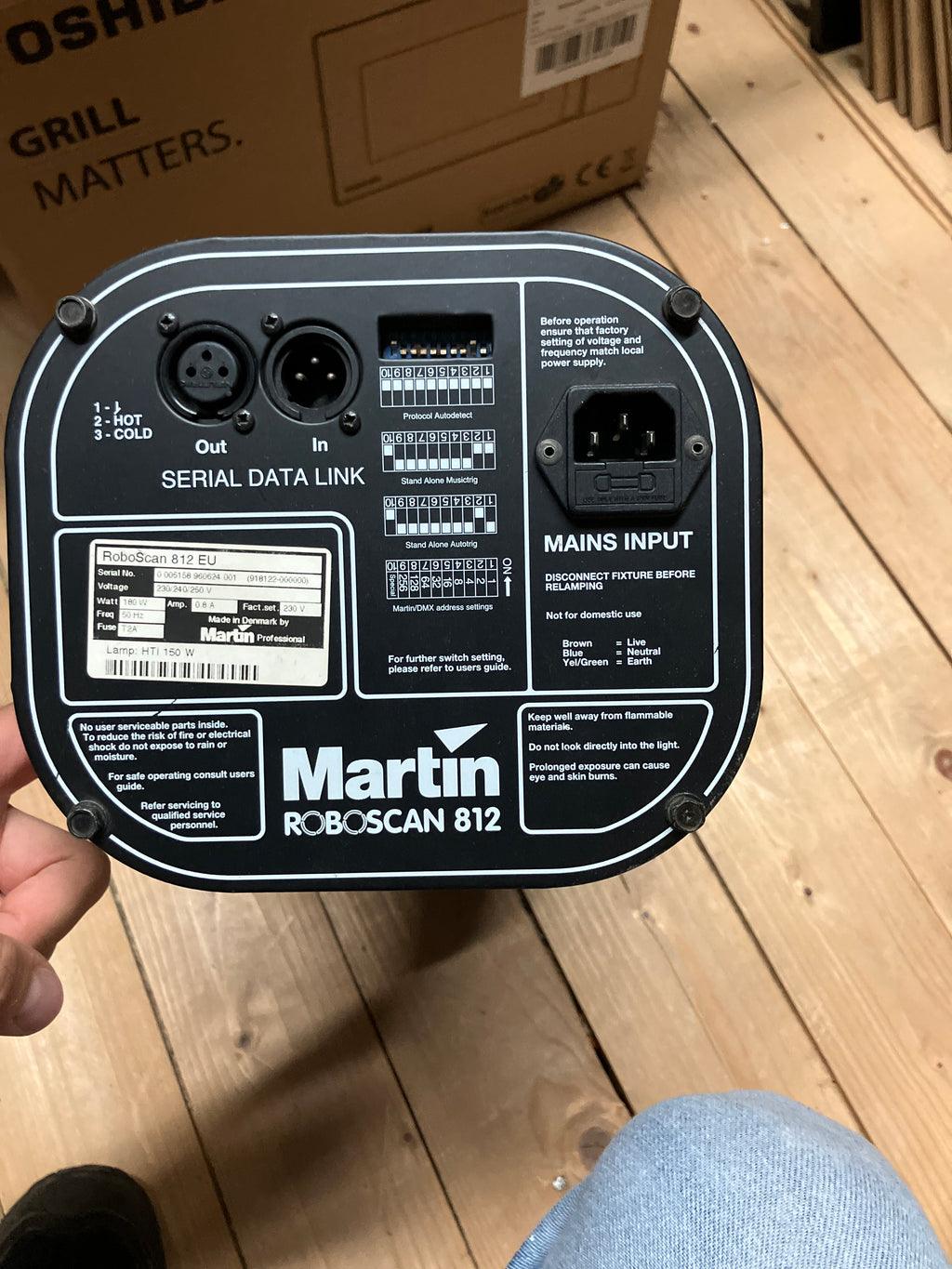 Martin Roboscan 812 EU Mirror Scanner 150W HTI Black Very Good Condition