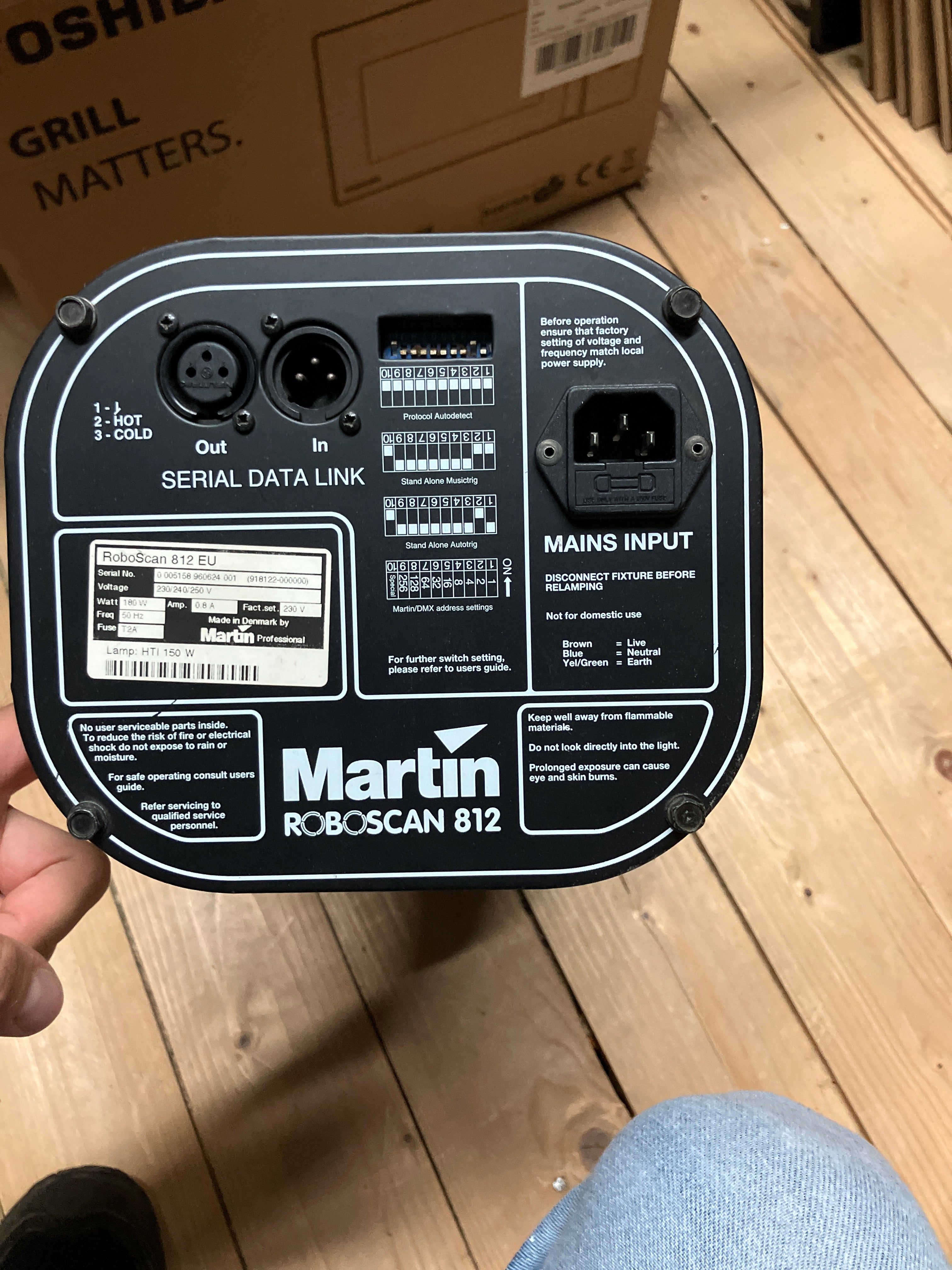 Martin Roboscan 812 EU Mirror Scanner 150W HTI Black Very Good Condition