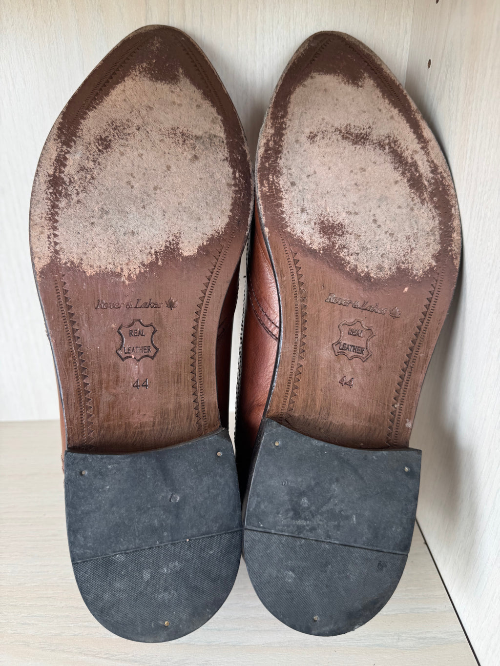 Rover & Lakes Oxford Dress Shoes – Leather, Brown, EU 44, Normal Use