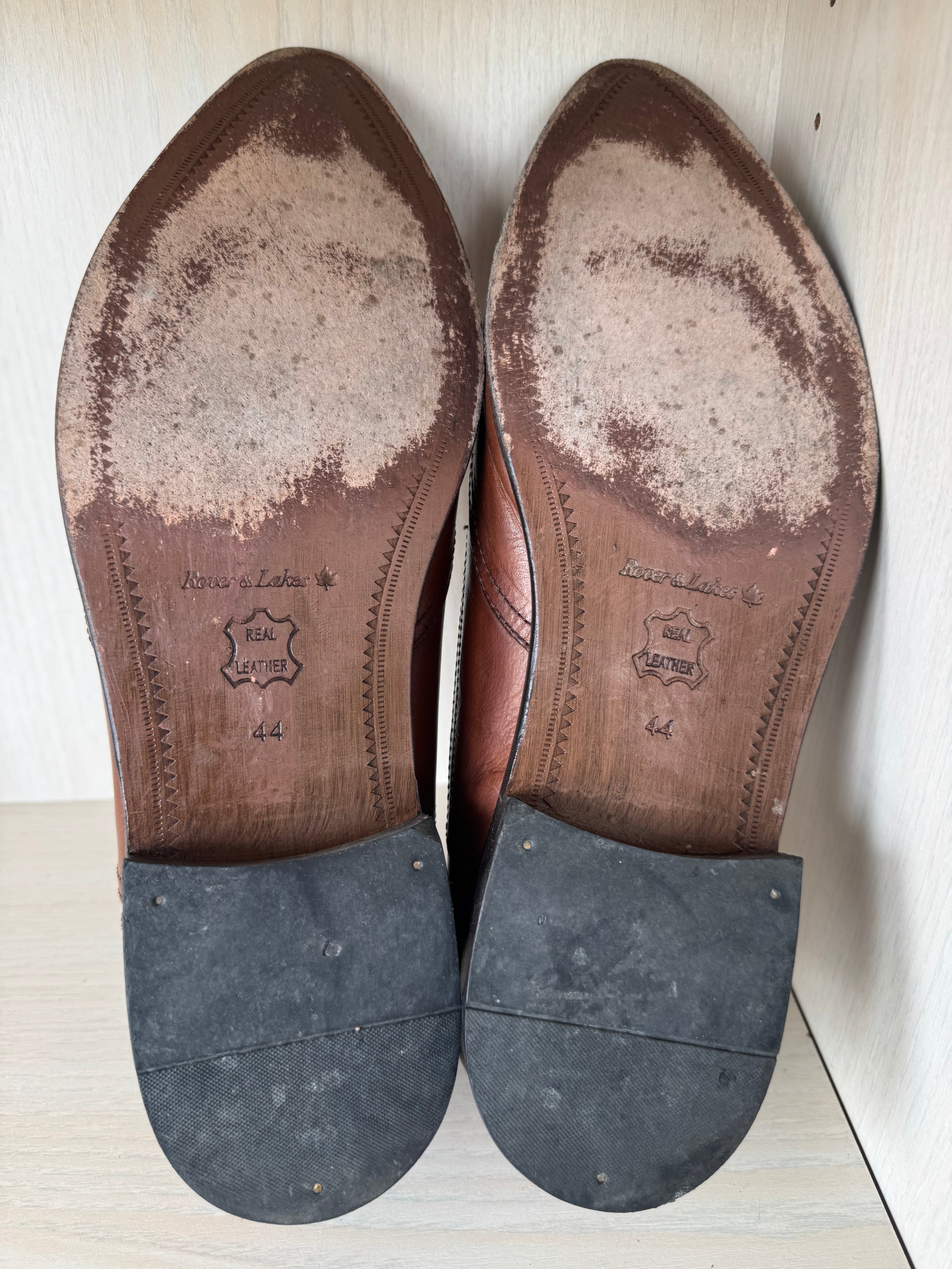 Rover & Lakes Oxford Dress Shoes – Leather, Brown, EU 44, Normal Use