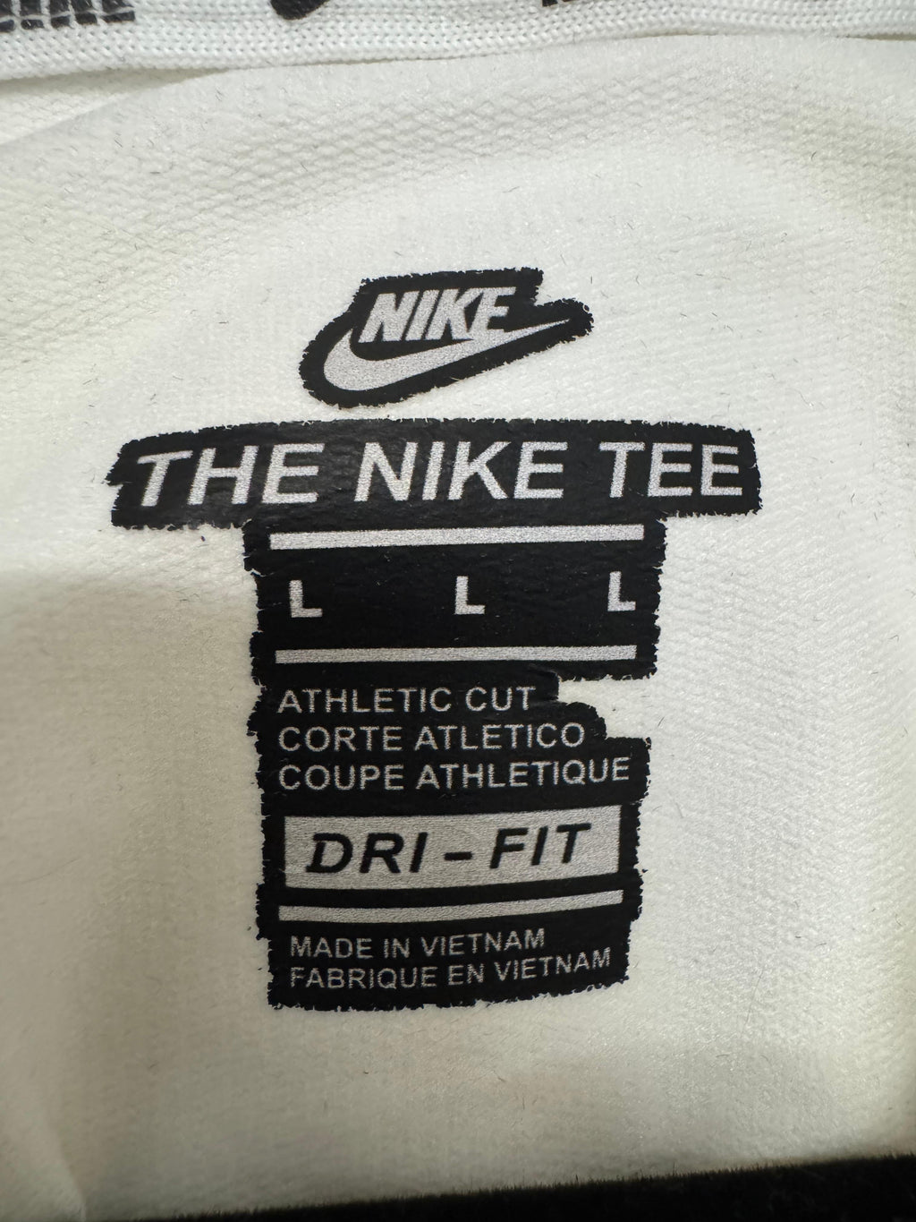 Nike Dri-FIT Crew White Sweatshirt Size L – Like New
