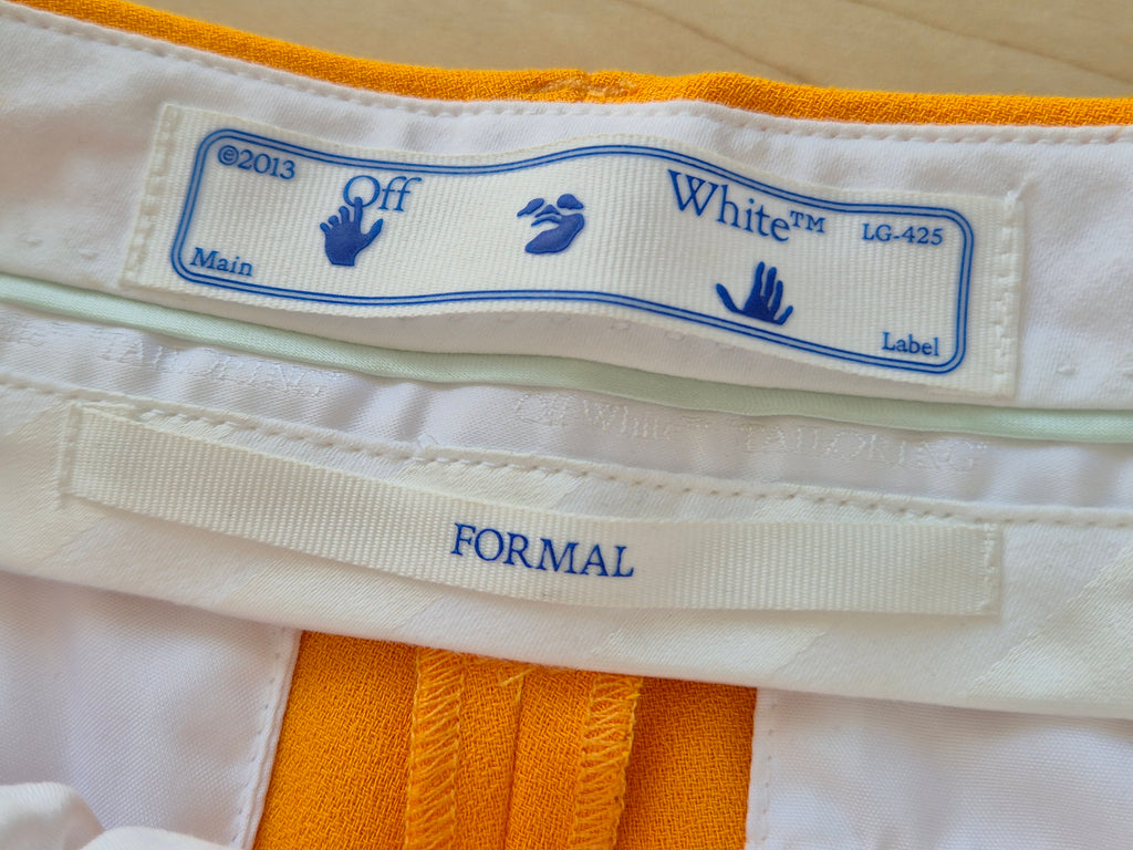 Off-White™ Split-Flared Hose Orange Gr. 38 Neu mit Etikett